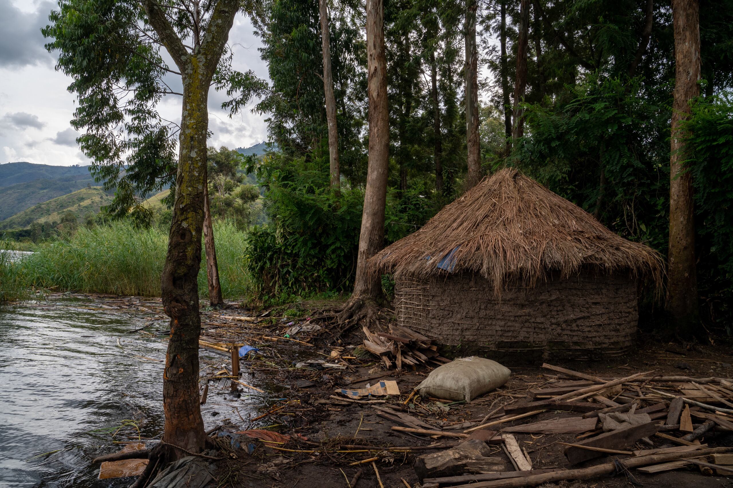 Imagen de archivo de inundaciones en la R.D.de Congo. EFE/EPA/STR