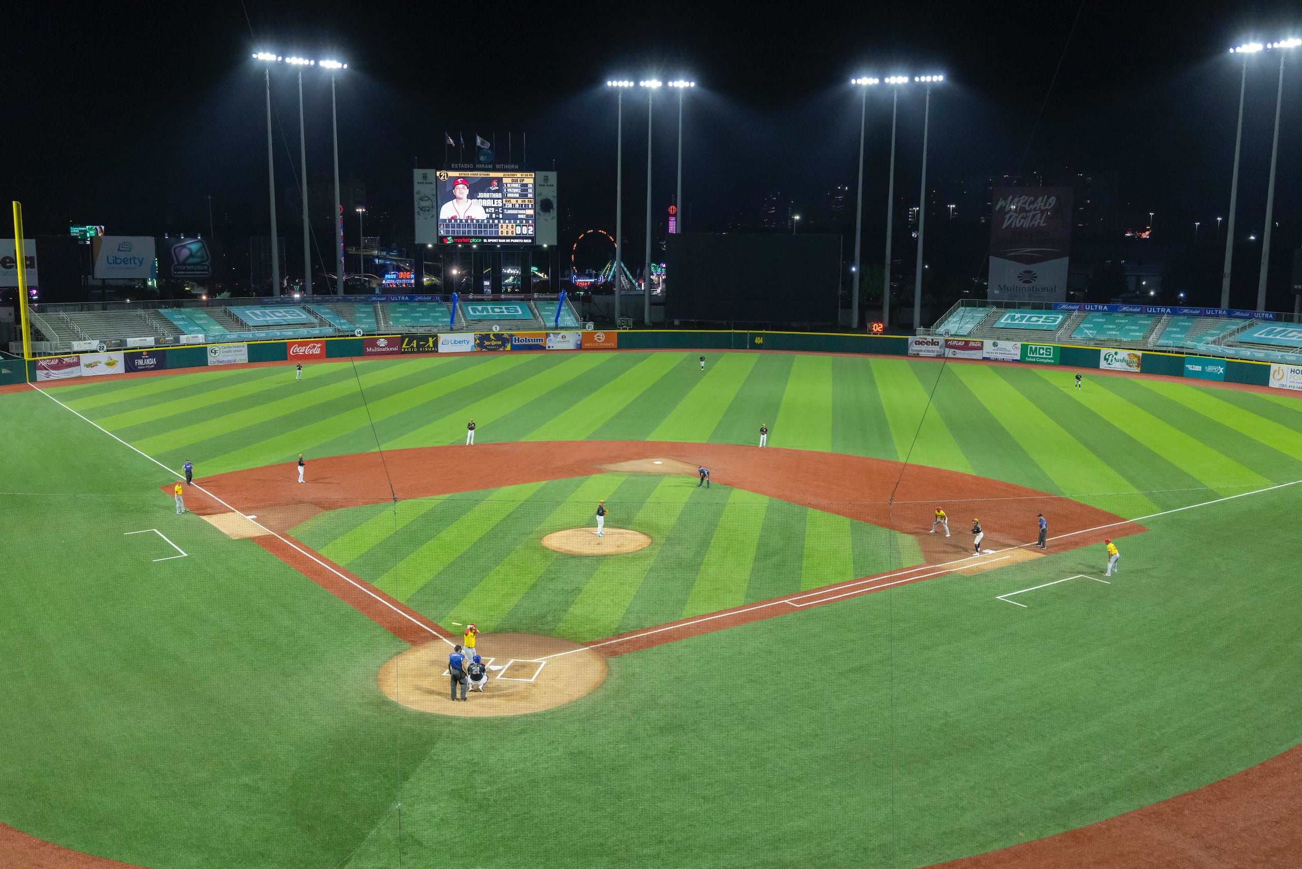 Terreno del Estadio Hiram Bithorn, hogar de los Cangrejeros de Santurce y los Senadores de San Juan.