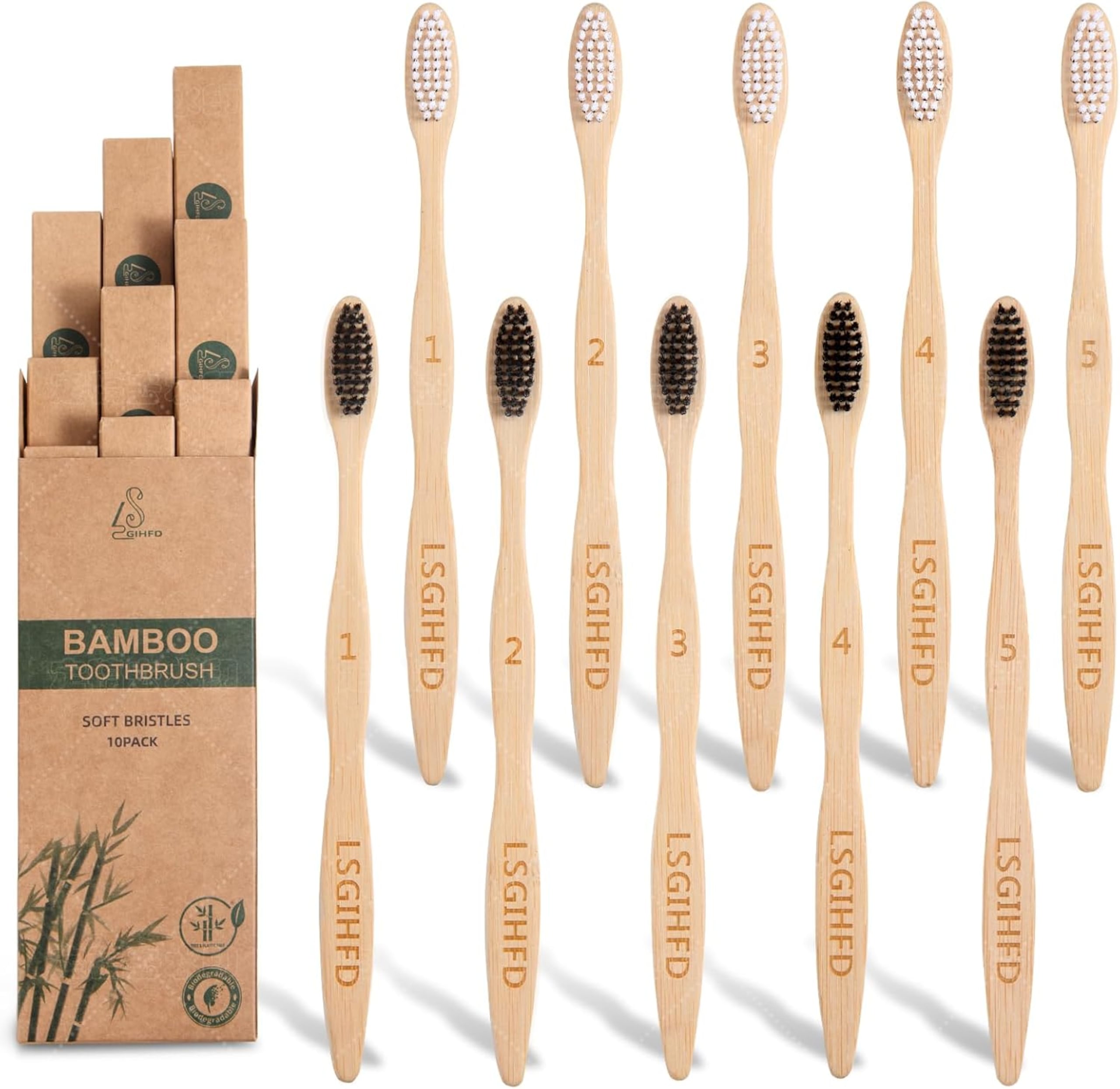Cepillo de dientes de bambú