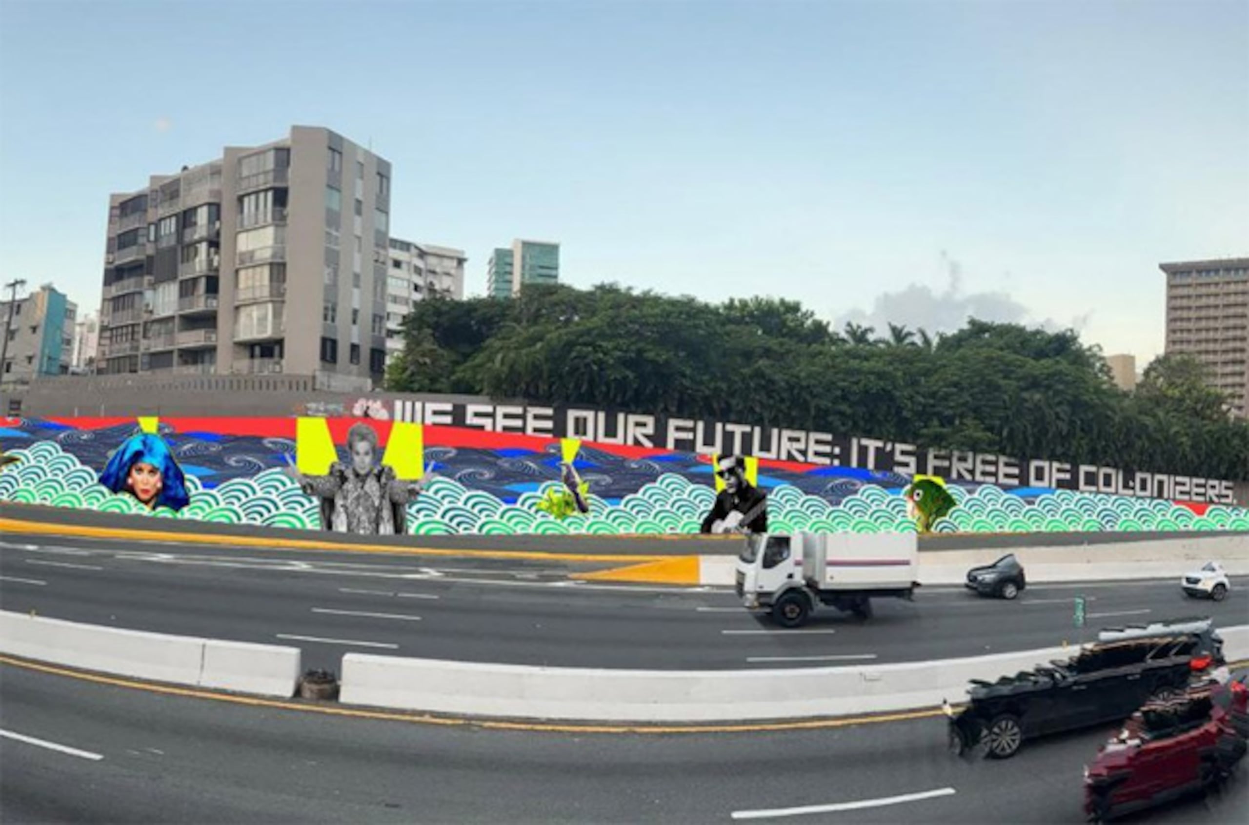 La iniciativa contempla la creación de una obra monumental, con una proyección de conclusión estimada en tres años.  En la foto, un diseño preliminar de la obra “Luminarias”.