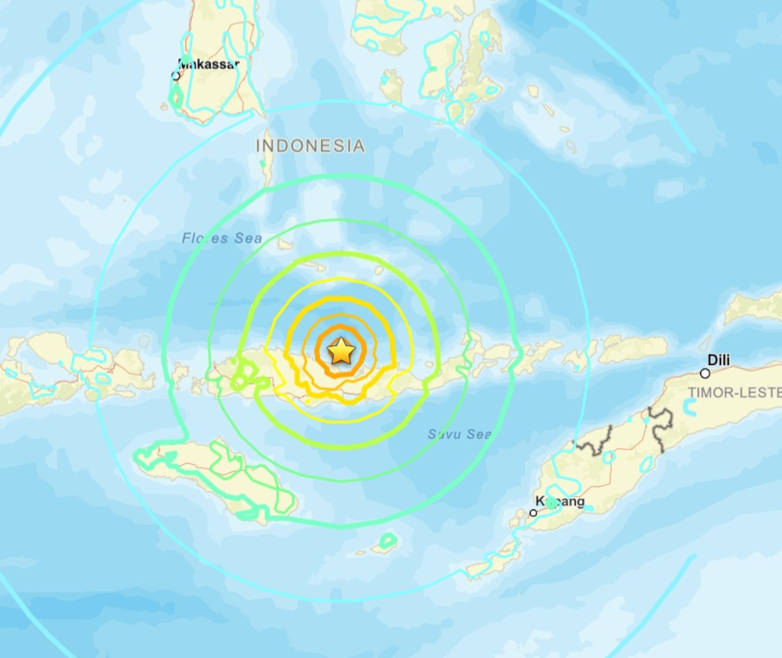Terremoto en Indonesia el sábado 15 de agosto (hora local).