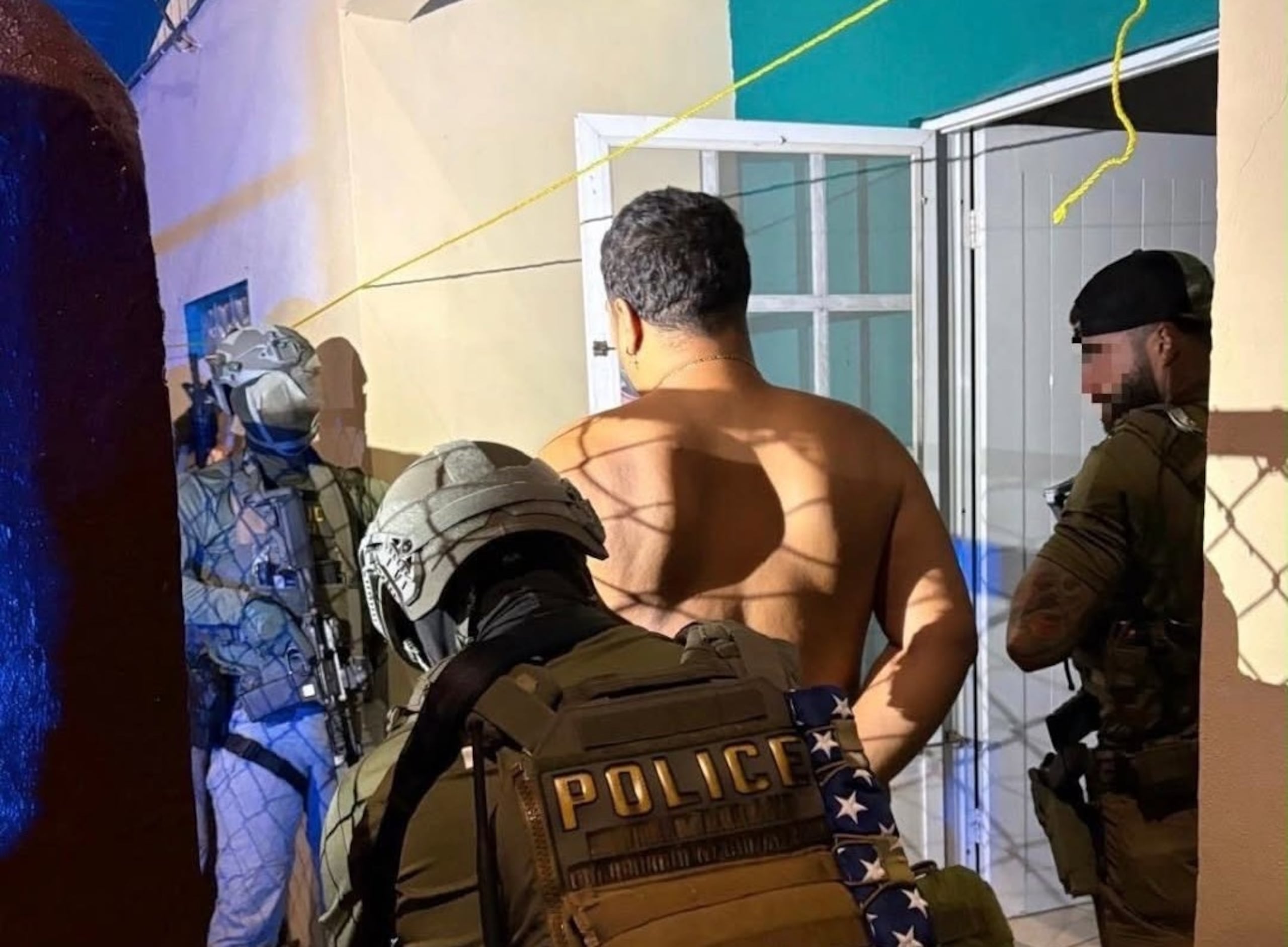 Arresto del imputado, José Antonio Soto Ramos, de 37 años y residente de Aguadilla.