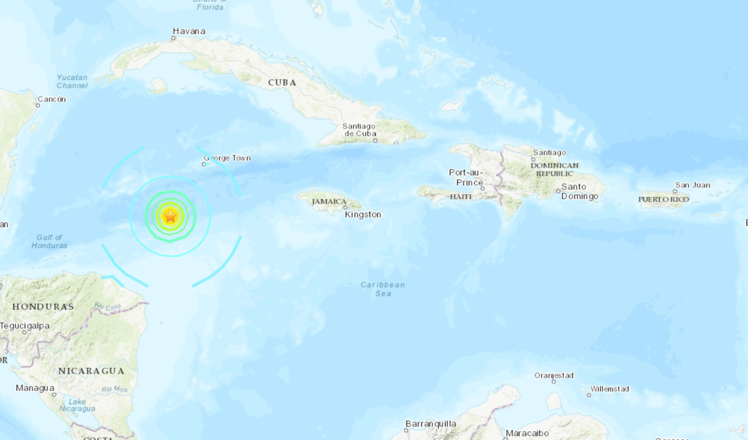 Terremoto en el Caribe.
