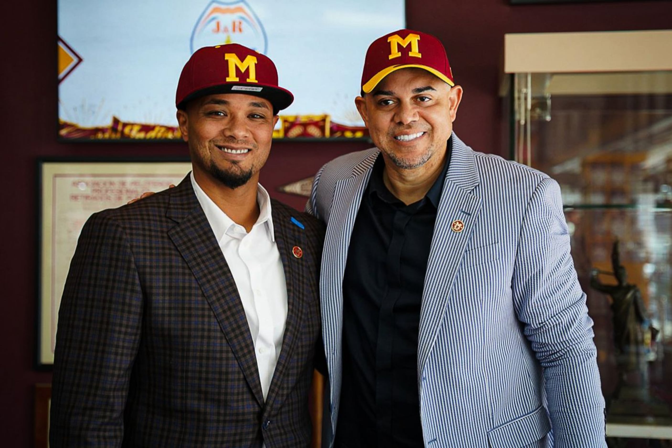 Martín "Machete" Maldonado (izquierda) y Alex Cintrón (derecha) serán el nuevo dirigente y gerente general, respectivamente, de los Indios de Mayagüez en la pelota invernal.