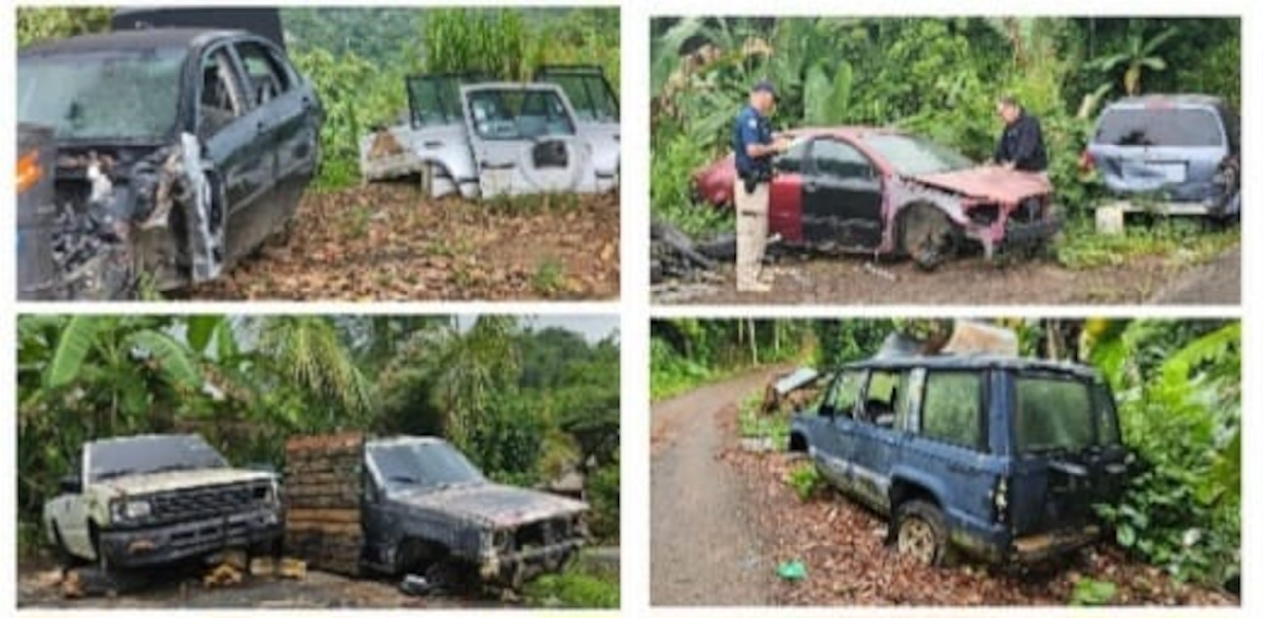 La División de Vehículos Hurtados de Utuado inspeccionó varios talleres de mecánica y depósitos de chatarra para detectar violaciones de ley.