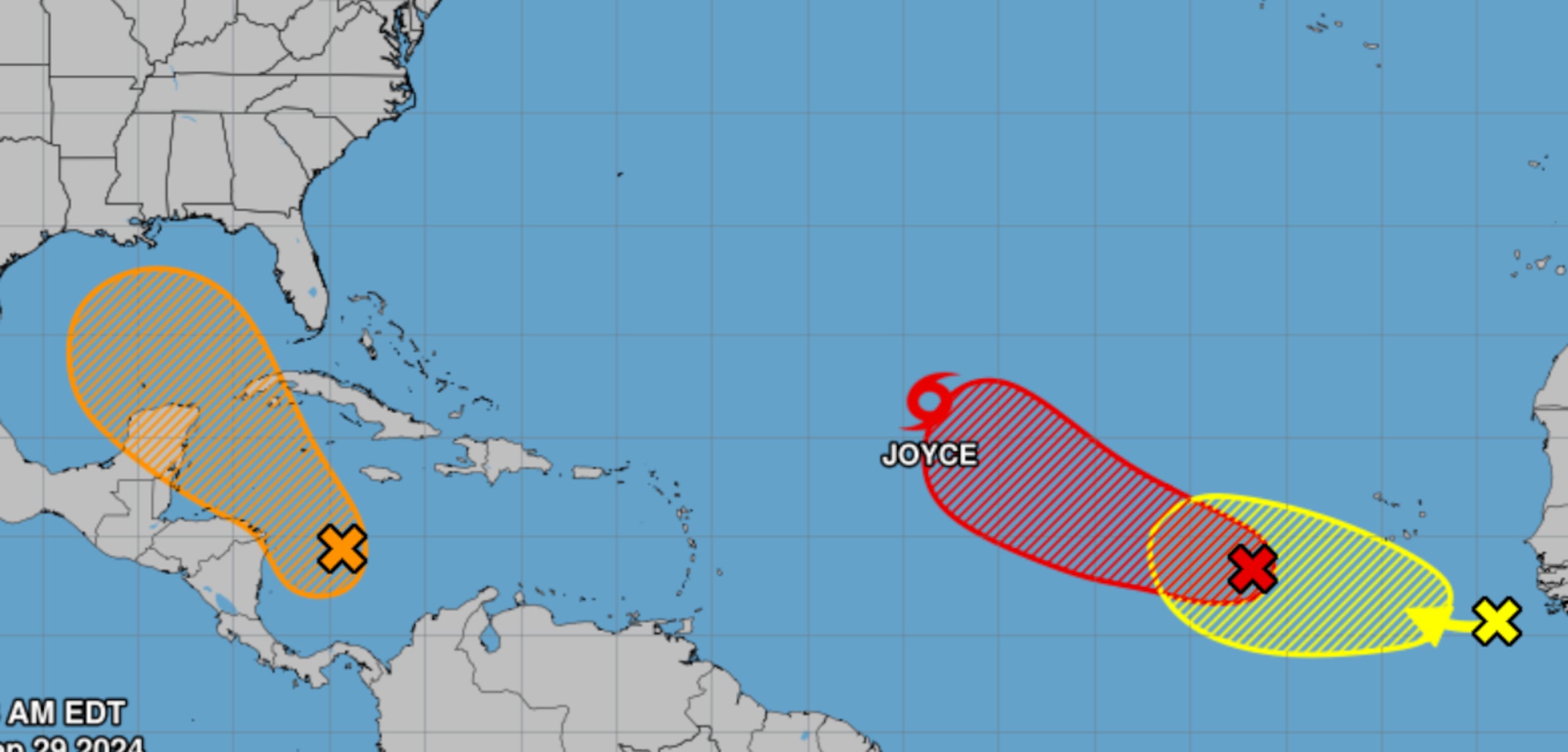 NHC vigila tres sistemas en el Atlántico