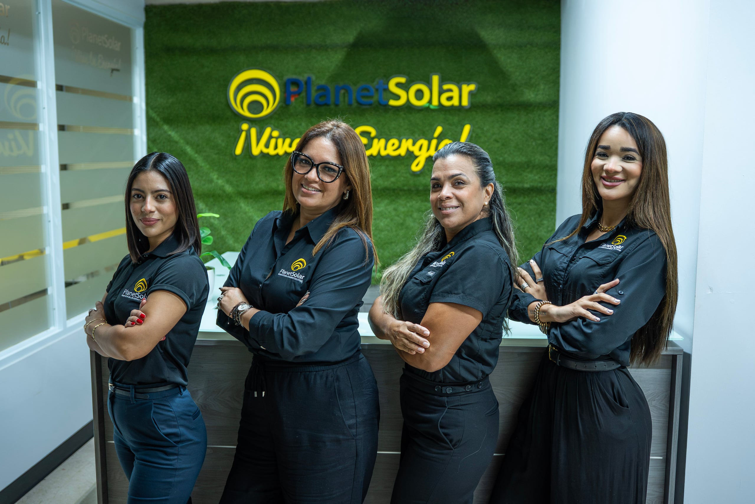 De izquierda a derecha, Katiria Aguayo, Elizabeth Sierra, Maricruz De Jesús y María Rivera.