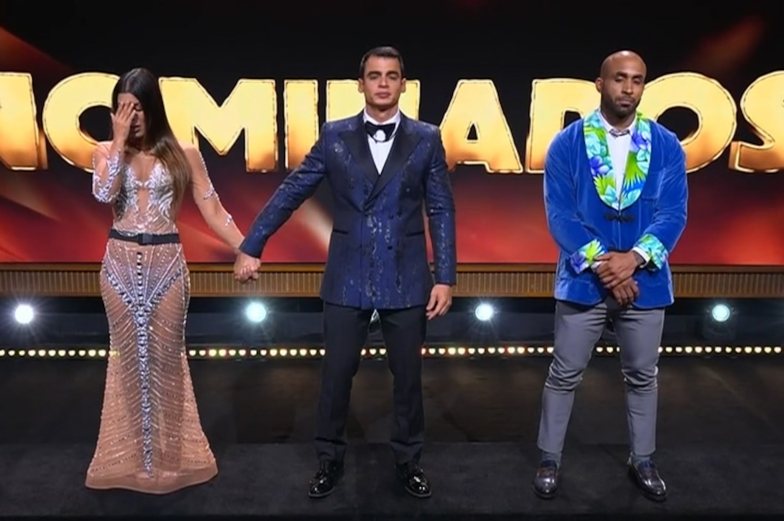 En la foto, Rosa, Carlos y Caramelo.