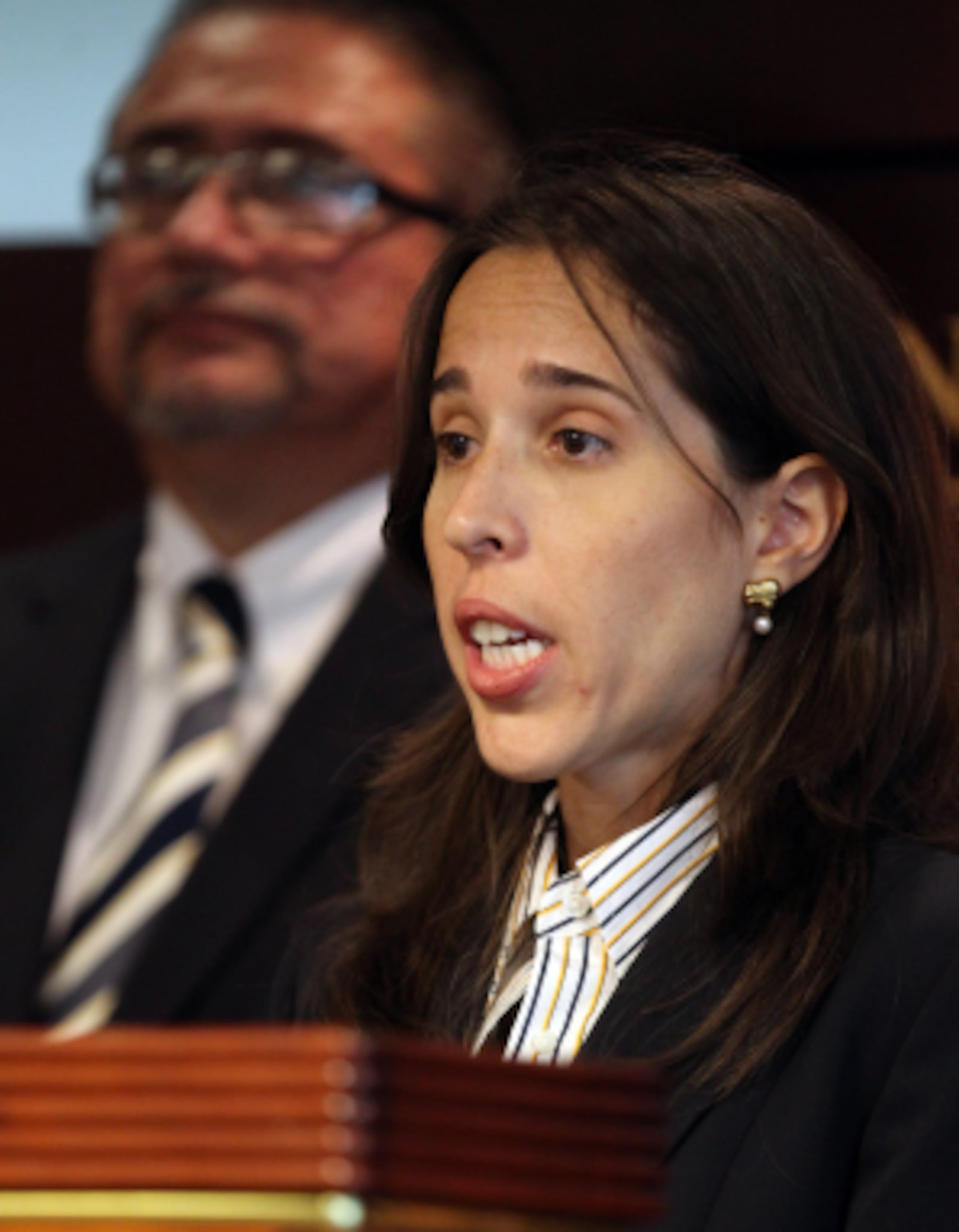 La fiscal federal Mariana Bauzá recalcó que el informe del oficial probatoria recomienda que no se le conceda fianza por la naturaleza del cargo. (JUAN.ALICEA@GFRMEDIA.COM)