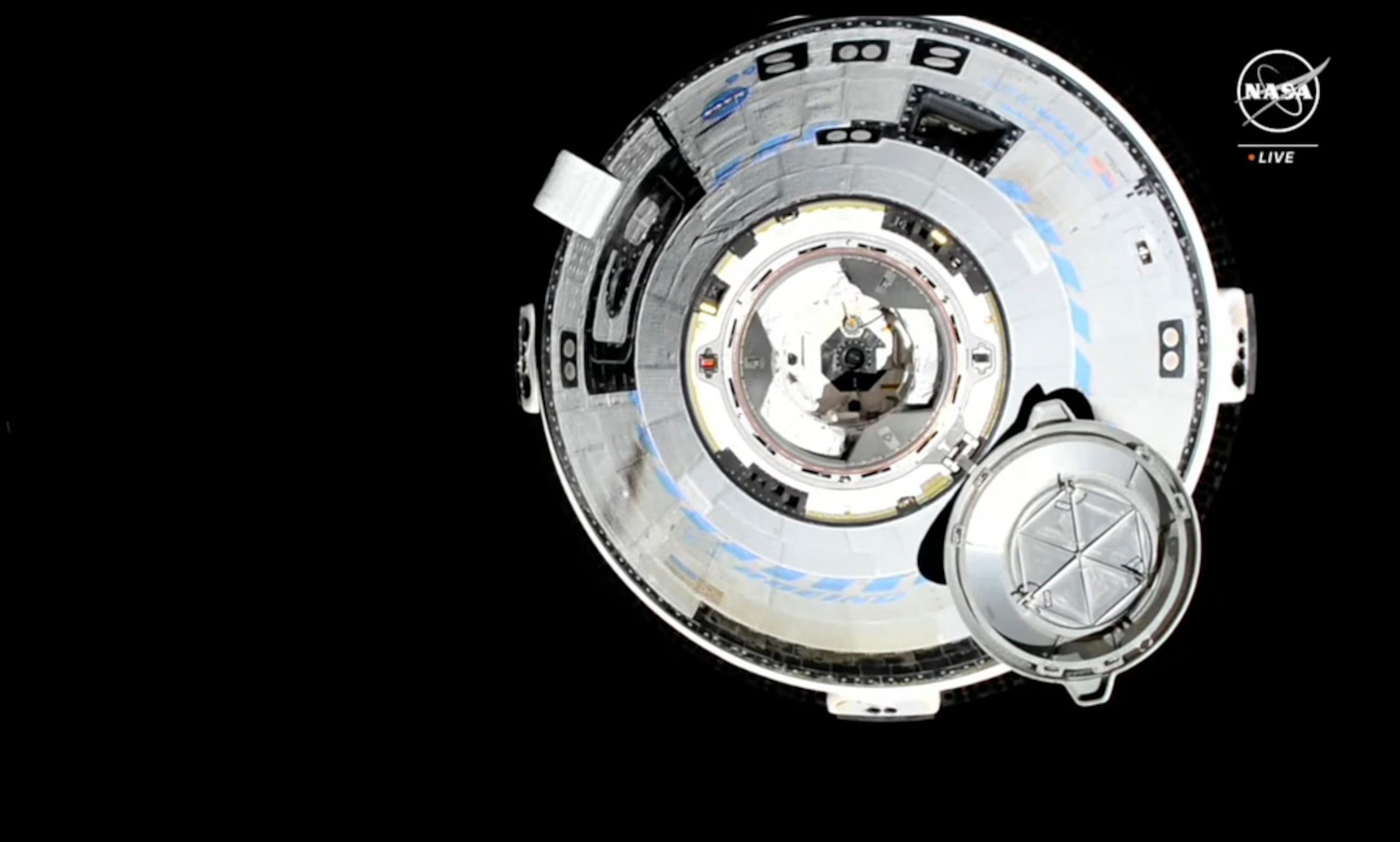 El vehículo espacial Starliner de Boeing en la preparación para acoplarse a la Estación Espacial Internacional por primera vez este jueves 6 de junio de 2024.