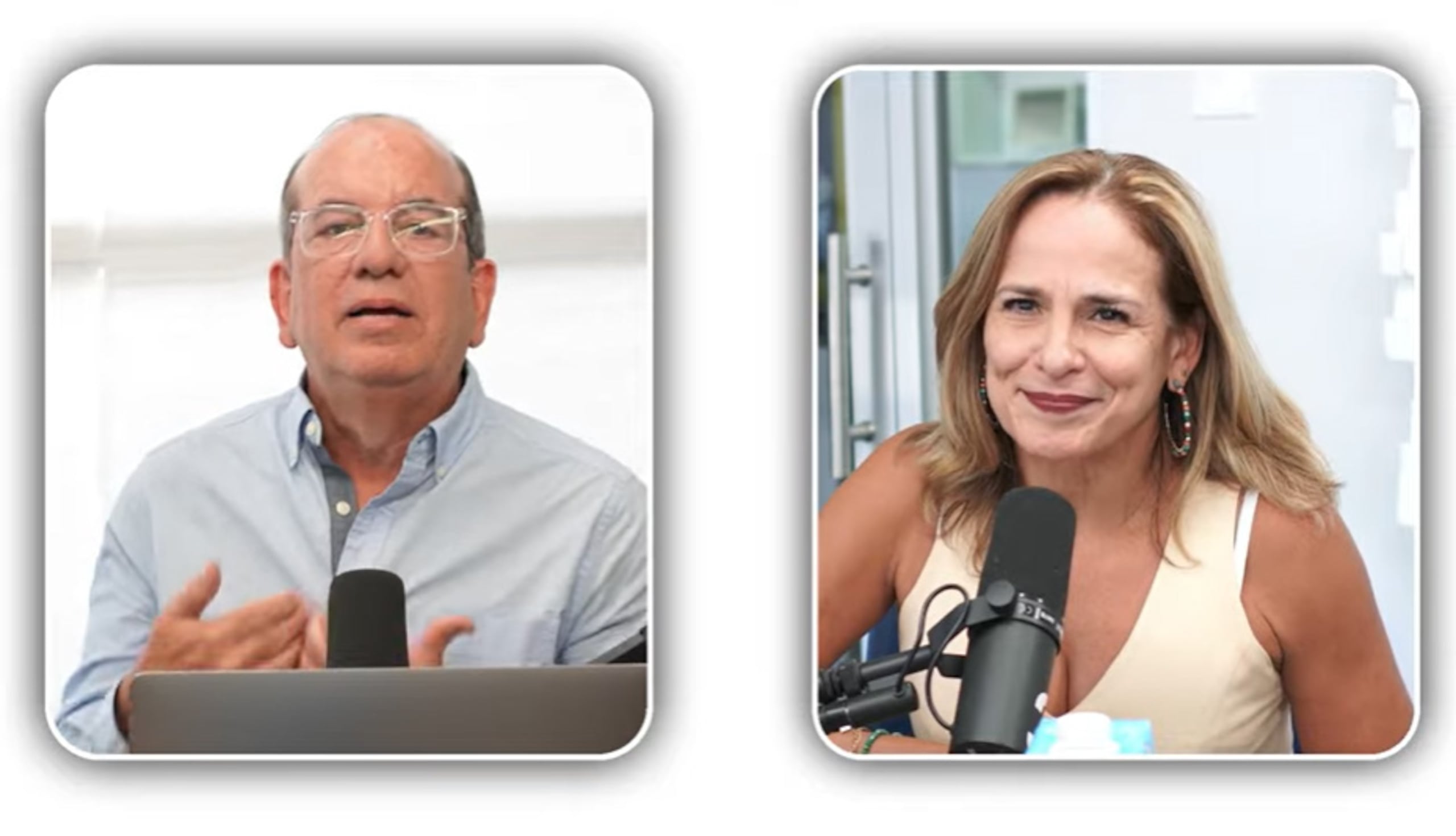 Aníbal Acevedo Vilá y Zoé Laboy