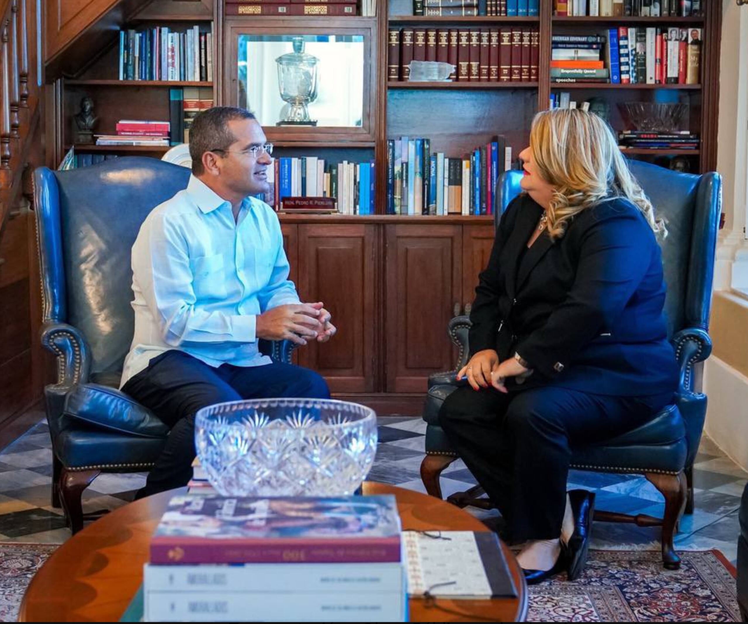 Pedro Pierluisi y Jenniffer González se reunieron en La Fortaleza.