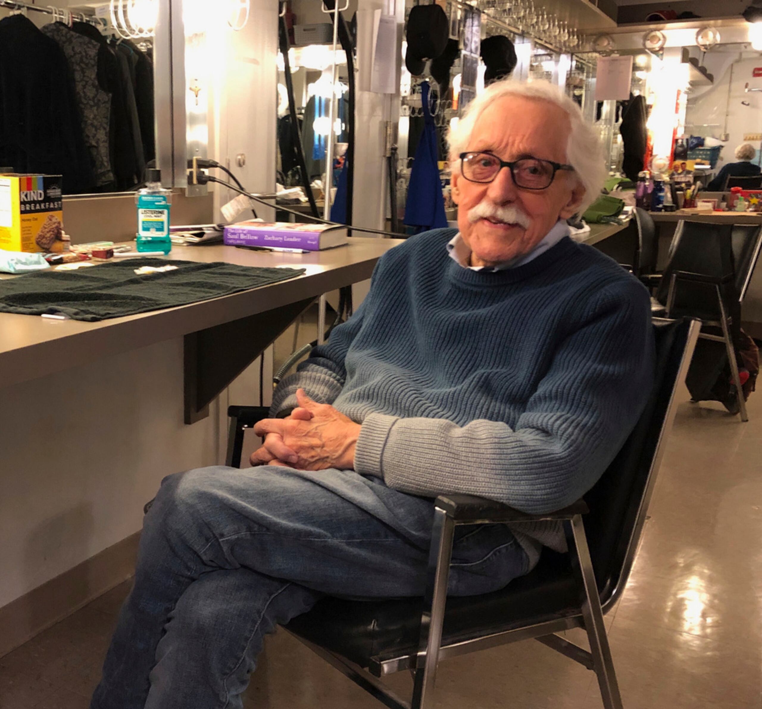 Mike Nussbaum pasó más de 50 años en escenarios del área de Chicago, incluido el Teatro Shakespeare de Chicago, como esta fotografía del 2019.