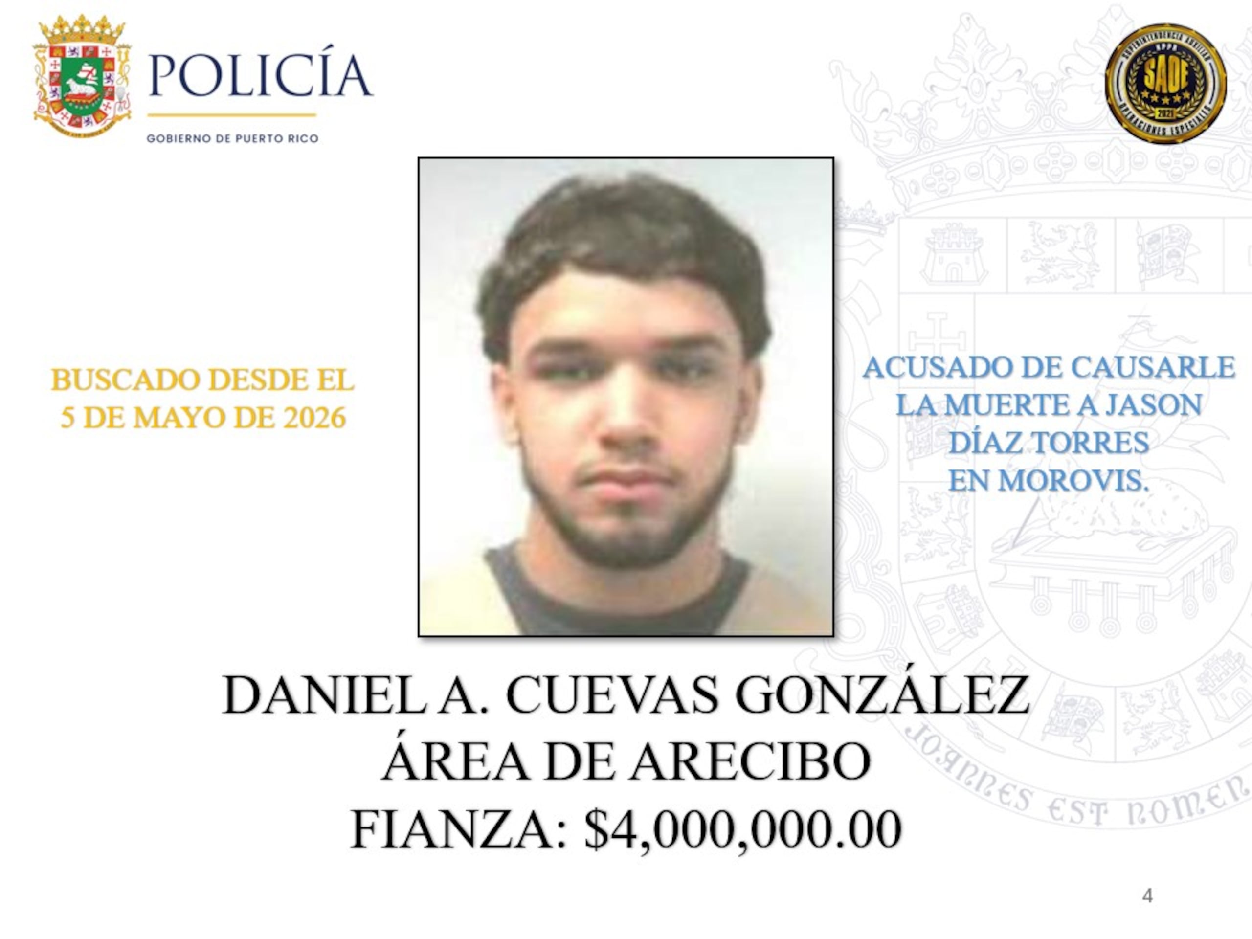 Daniel A. Cuevas González | La Policía de Puerto Rico exhorta a la ciudadanía a colaborar con las autoridades para lograr la captura de 25 individuos que permanecen prófugos de la justicia y contra quienes pesan órdenes de arresto por delitos de asesinato ocurridos en distintos municipios de la Isla.
Estos individuos son considerados de alta peligrosidad y son buscados por hechos que han cobrado la vida de múltiples víctimas. Algunos de ellos han evadido la justicia durante años, mientras que otros enfrentan acusaciones recientes por asesinatos cometidos durante el presente año.