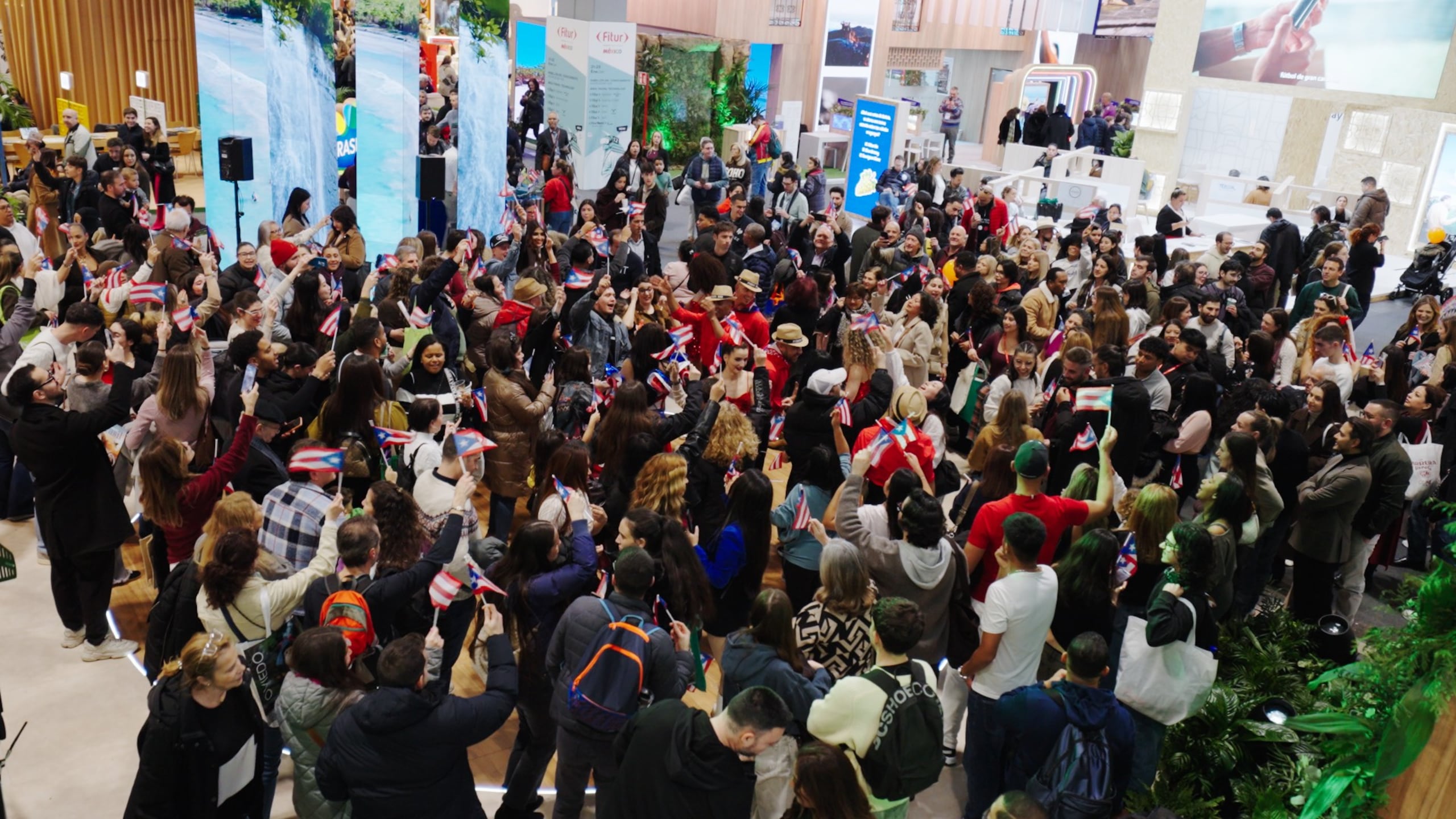 Pabellon de Puerto Rico en la Feria Internacional de Turismo en Madrid.