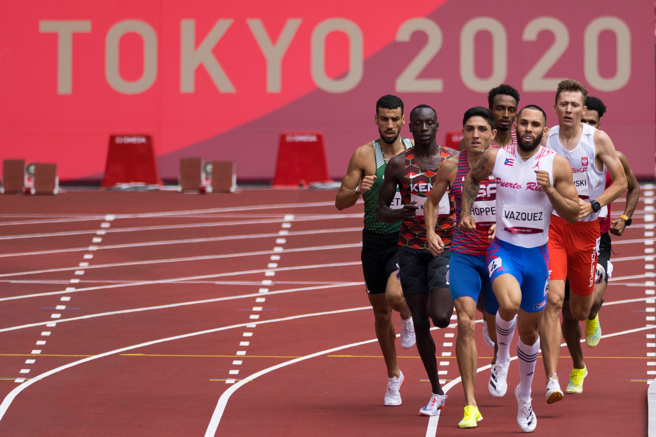 Wesley Vázquez, aparece aquí en su acción en Tokio 2020. También compitió en Londres 2012 y Río 2016.
