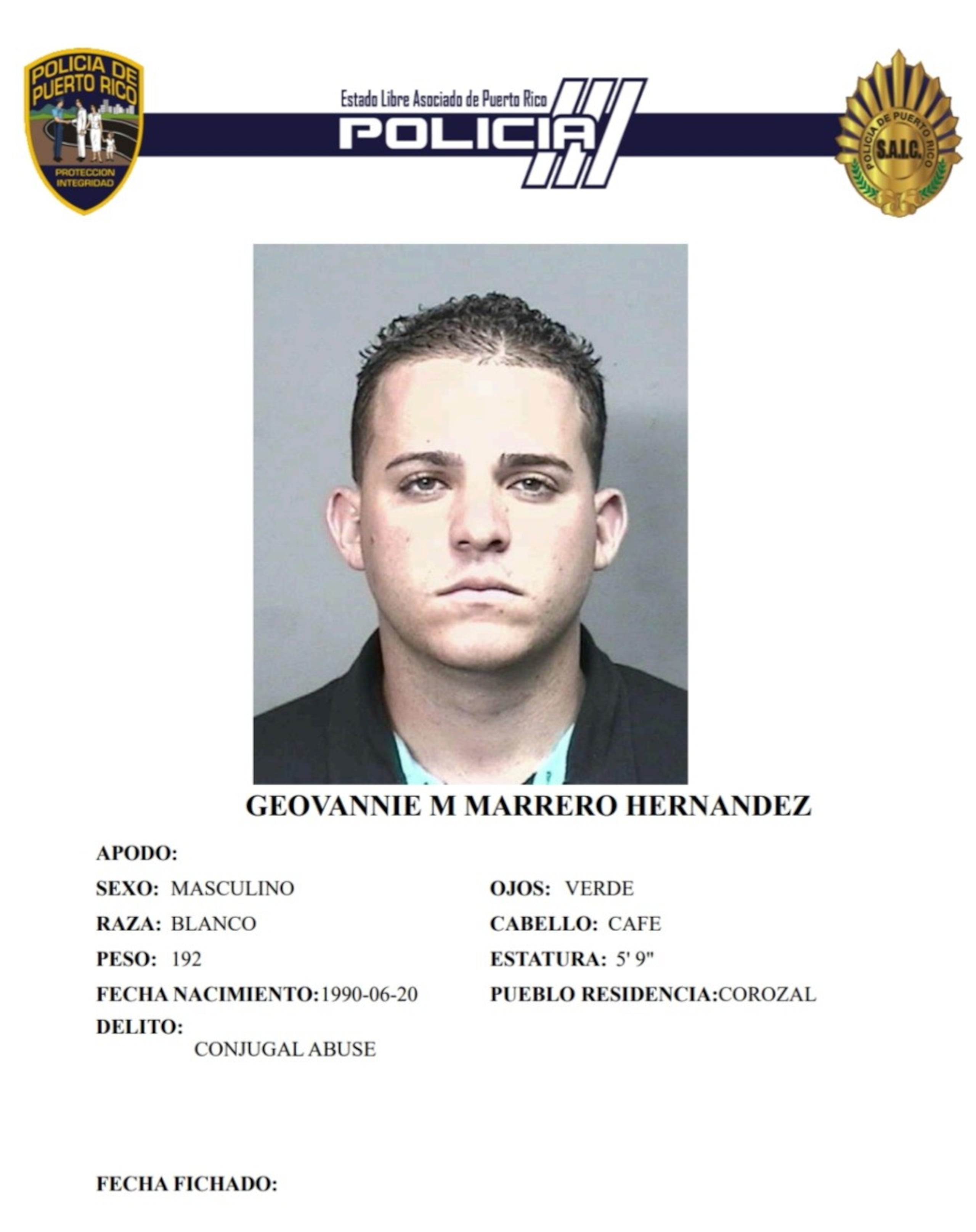 Geovannie M. Marrero Hernández, fue asesinado en el interior de su camioneta en el barrio Marzán, en Toa Alta.