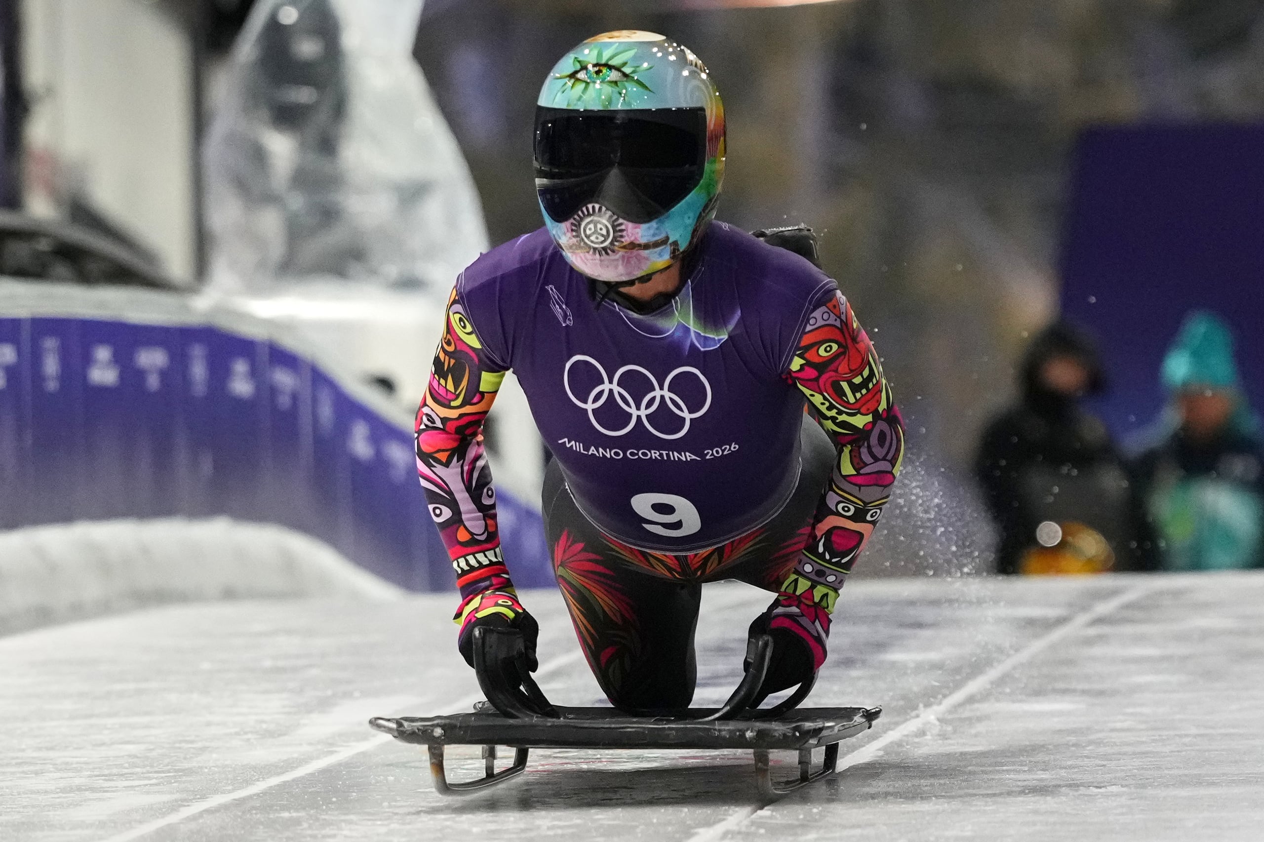 Kellie Delka en sus entrenamientos.