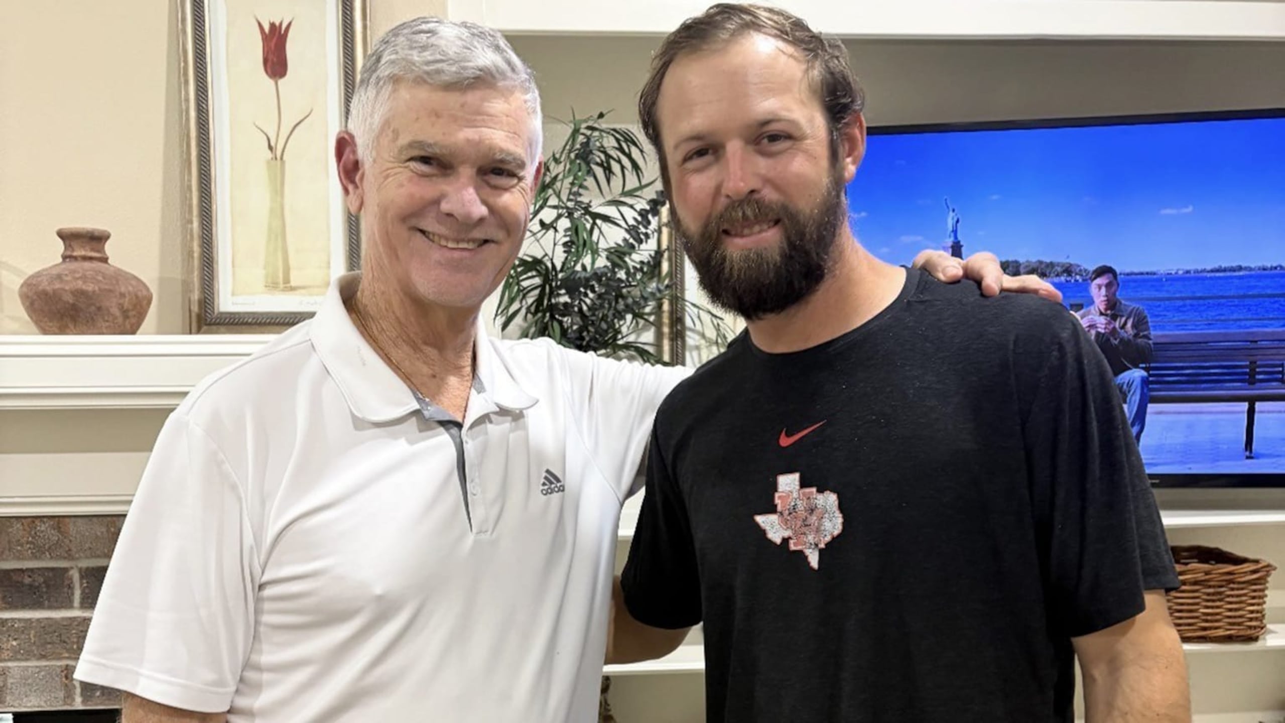 Dickie Thon y su hijo, Dickie Joe.