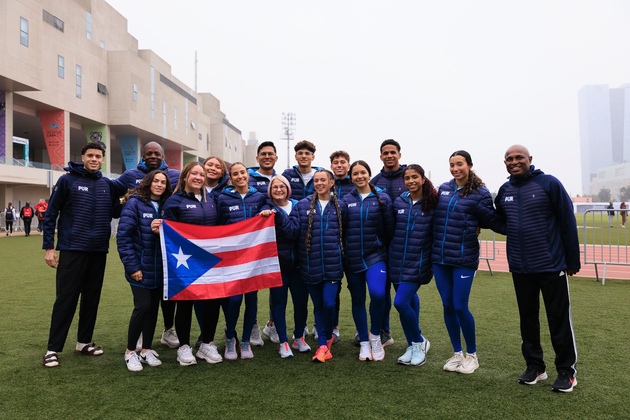Equipo Nacional de Atletismo Sub-20 un día antes del inicio del Mundial de la categoría en Perú. (Fapur / Carlos Zayas)