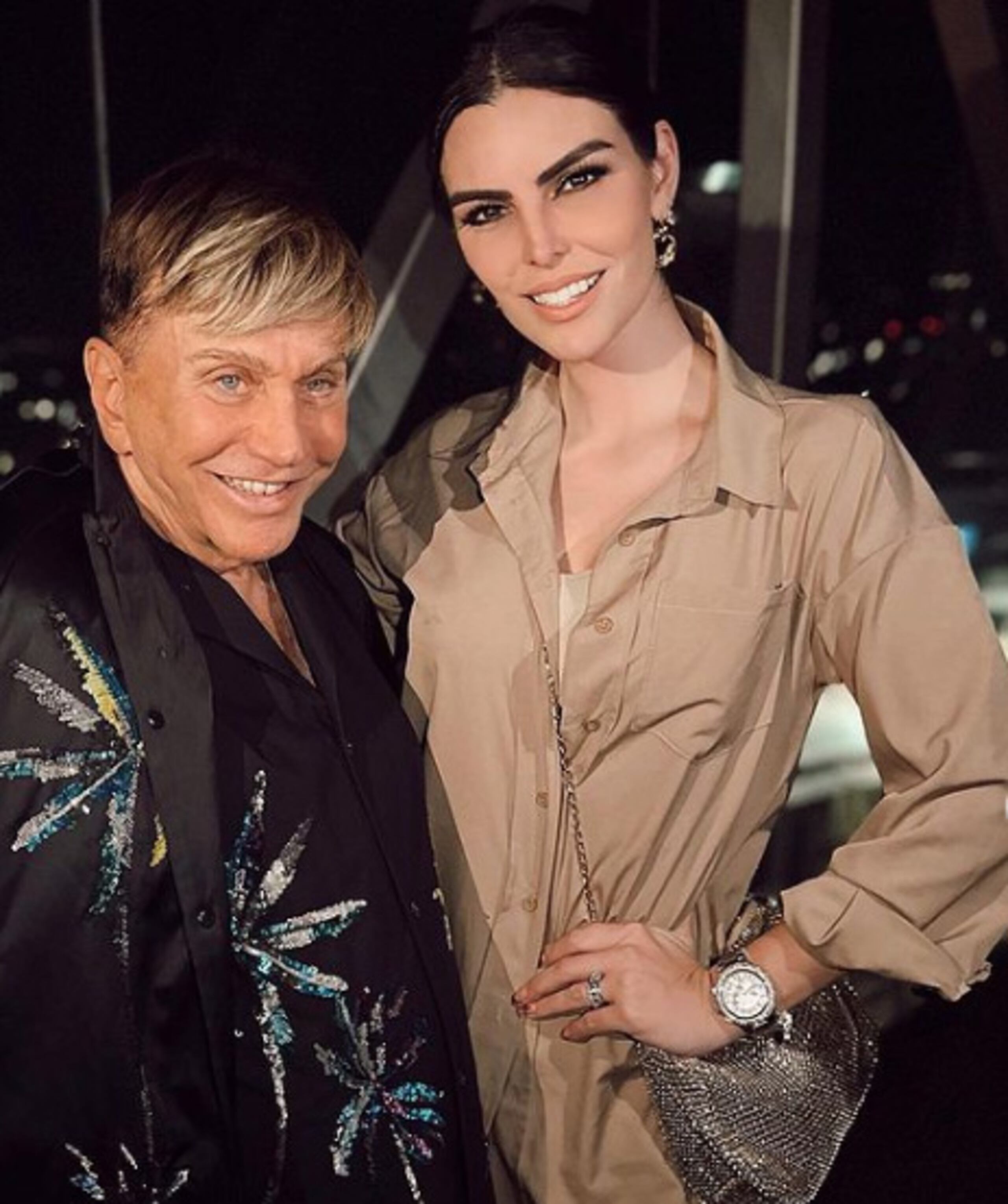 Cynthia de la Vega junto a Osmel Sousa