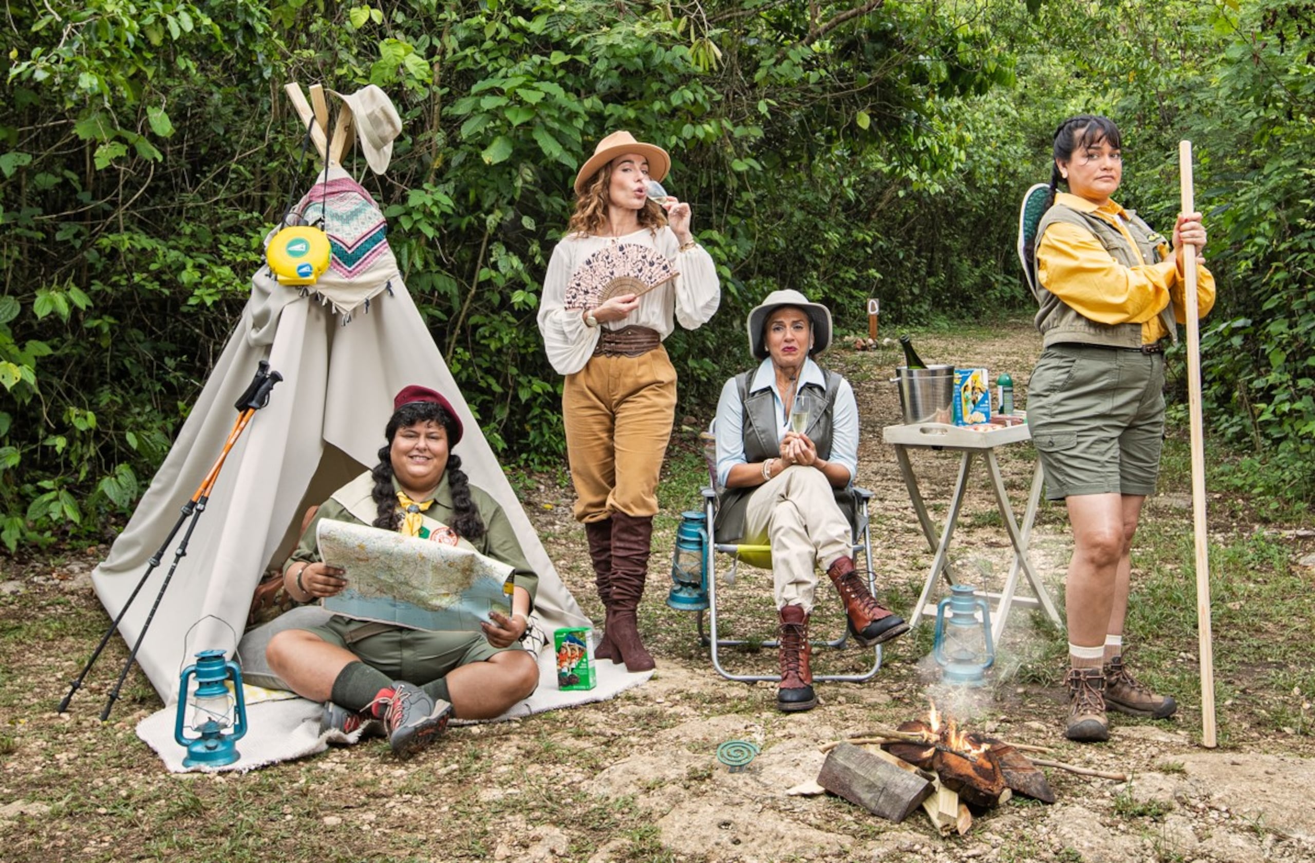 Se enfrentarán a los desafíos que conlleva acampar en la naturaleza.