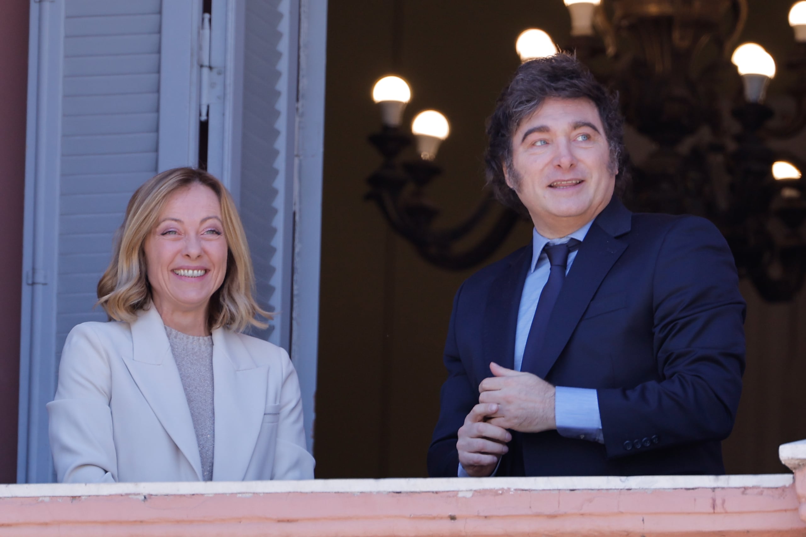 Meloni pronunció estas palabras tras un encuentro con Milei en la Casa Rosada (sede del Ejecutivo argentino) con motivo de su primera visita oficial a Argentina.