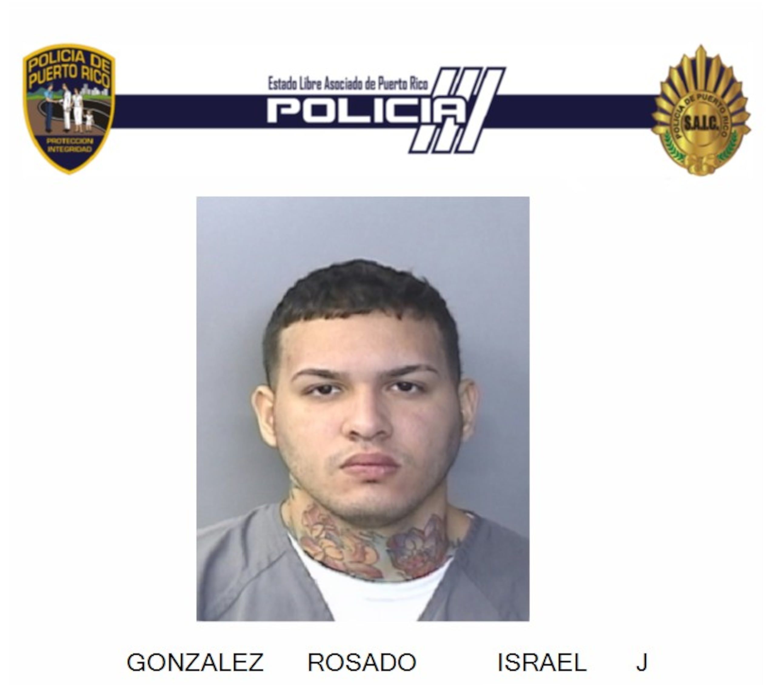 Israel J. González Rosado, fue acusado por un asesinato en la marginal de la avenida Román Baldorioty de Castro, en Santurce, el 24 de diciembre de 2024.