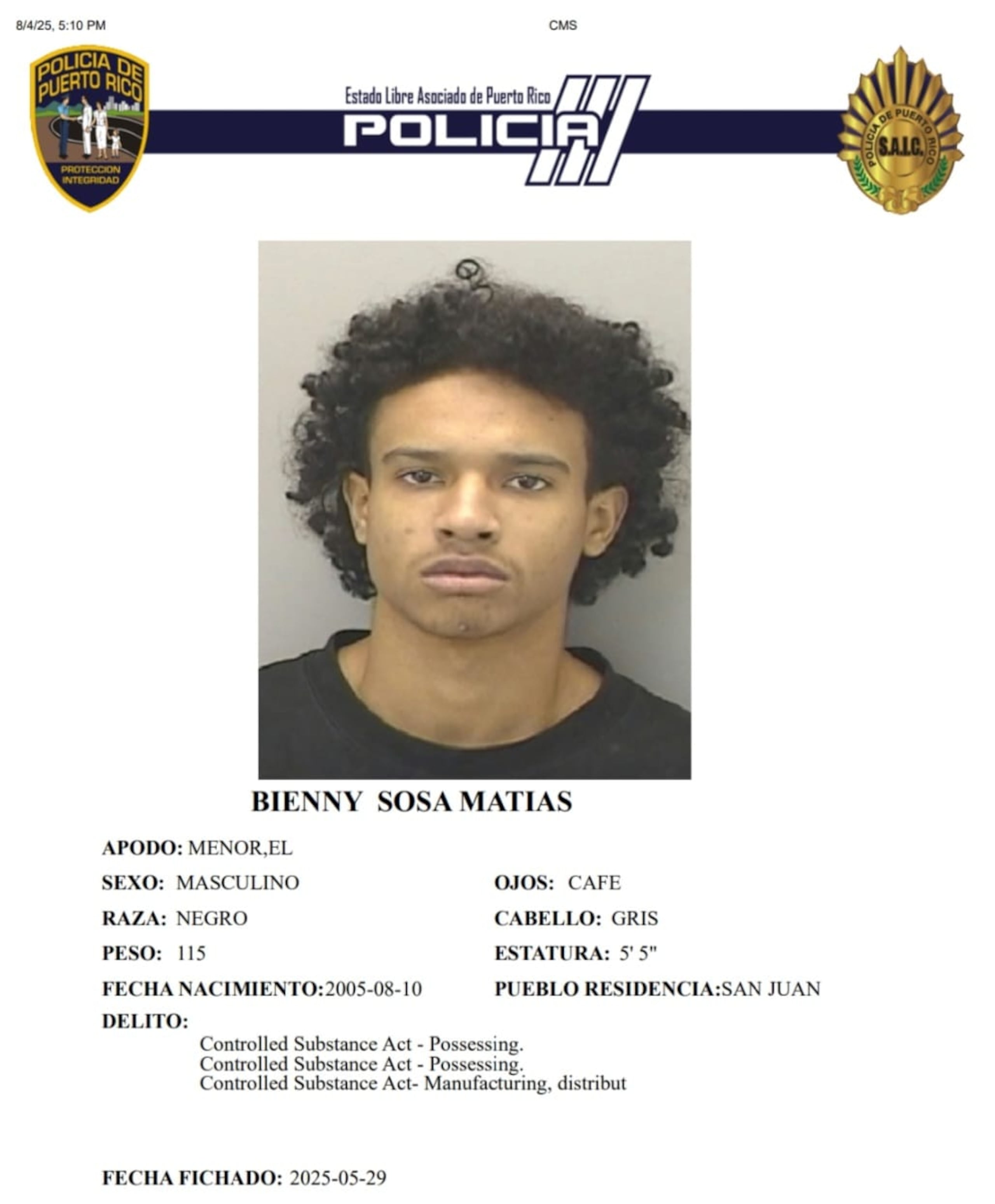 Bienny Sosa Matías, fue una de las tres víctimas de la masacre del residencial Nemesio R. Canales, en Hato Rey.