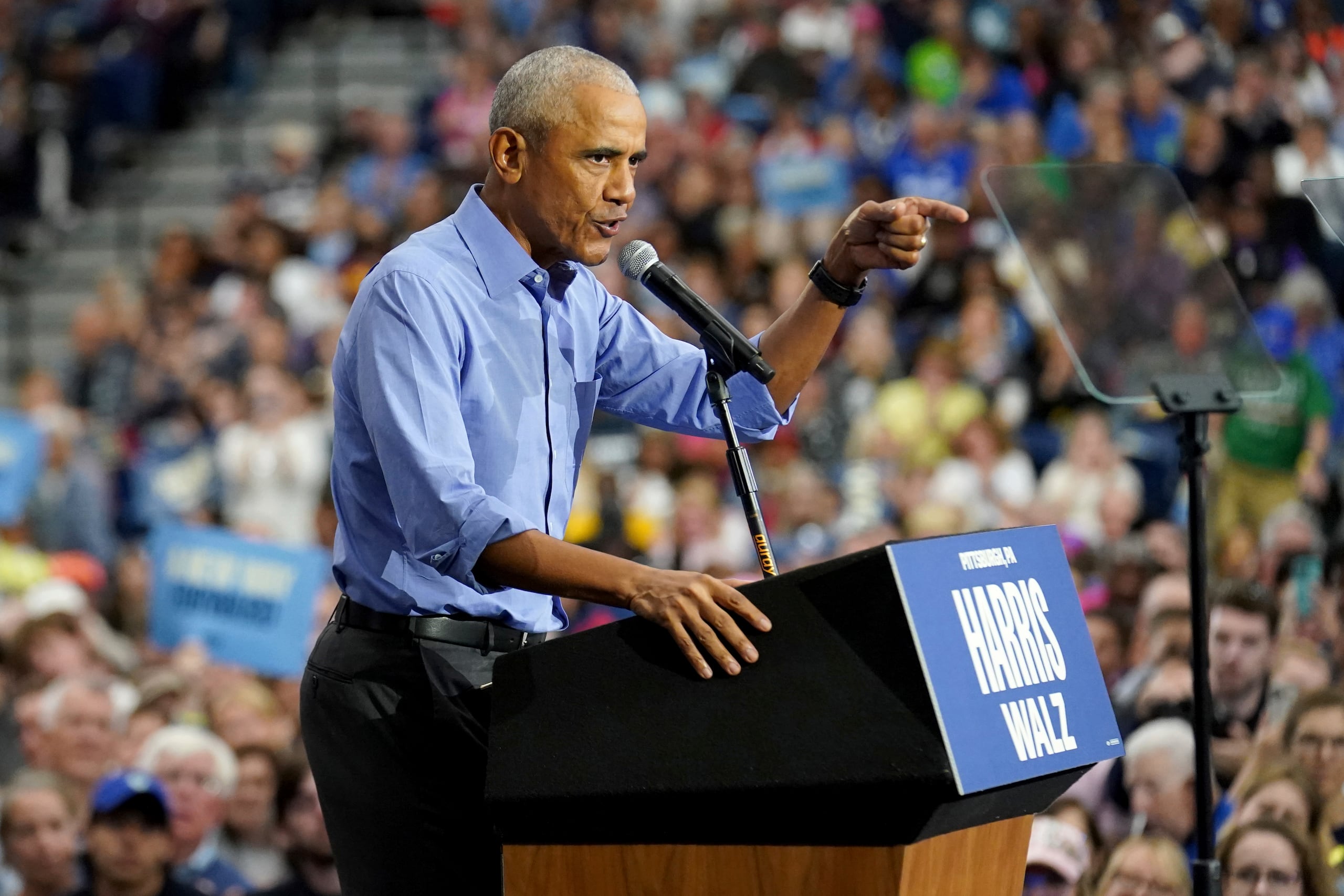 Con su visita a Pensilvania, Obama inició una gira a menos de un mes para las elecciones, en favor de la campaña de Harris.