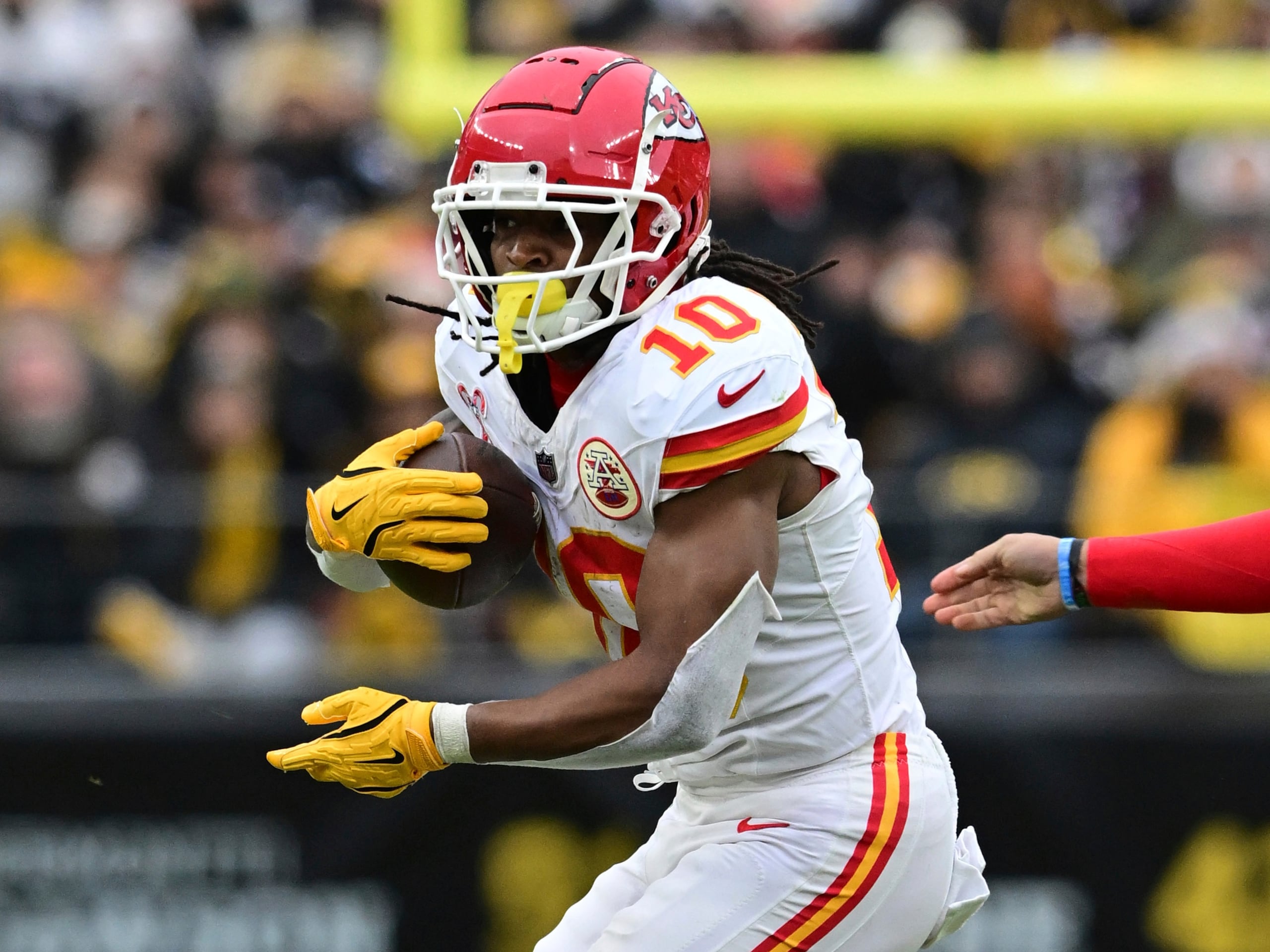 El boricua Isiah Pacheco, de los Chiefs de Kansas City.