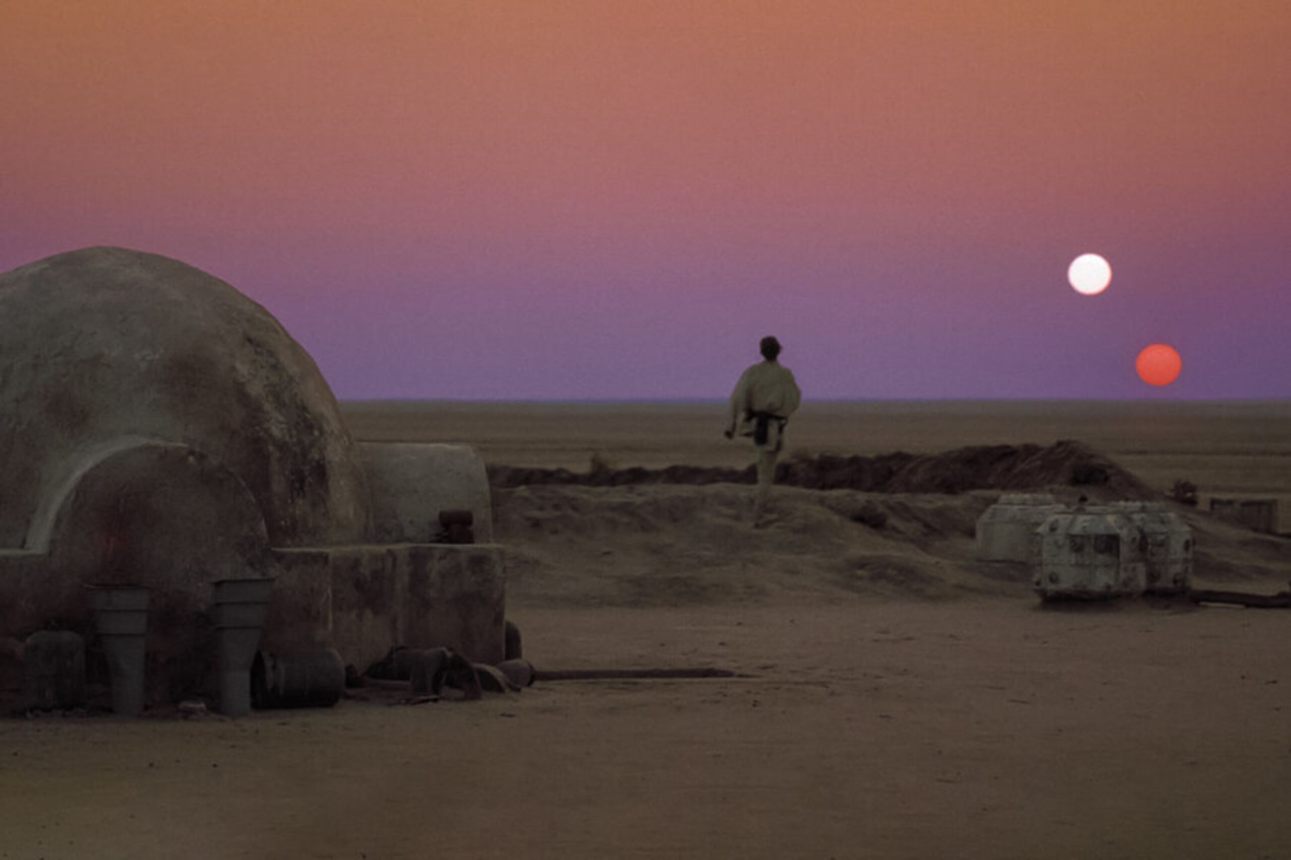 El planeta Tatooine era el hogar de Luke y Anakin Skywalker en la saga de “Star Wars”.