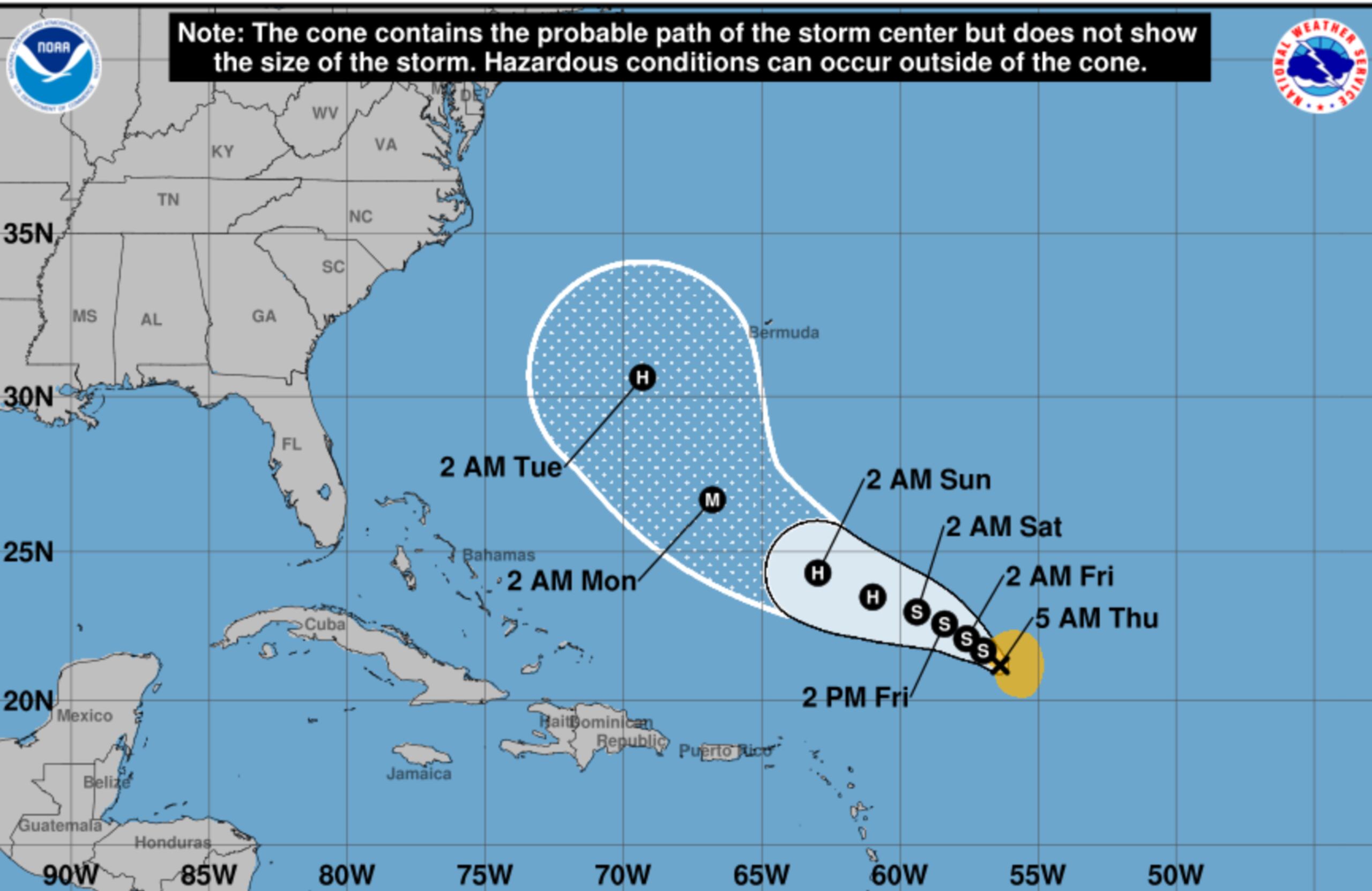 Tormenta Humberto.