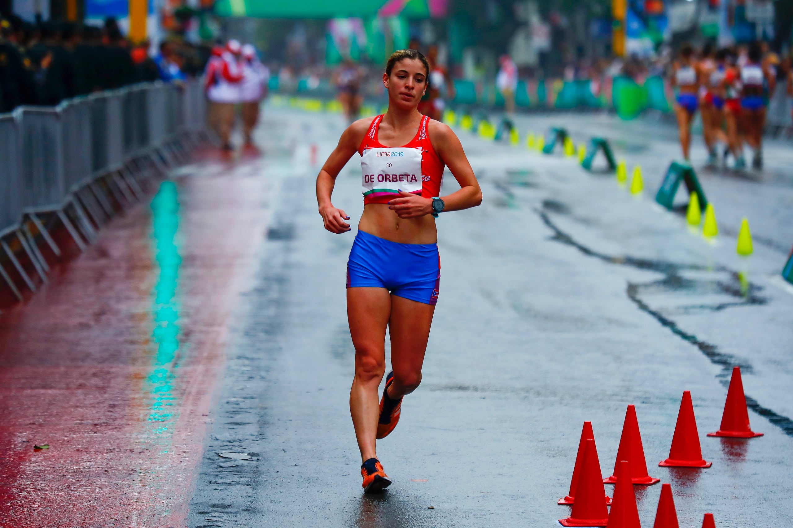 Rachelle de Orbeta hizo este domingo de madrugada una actuación individual en el Mundial de Marcha por Equipos.