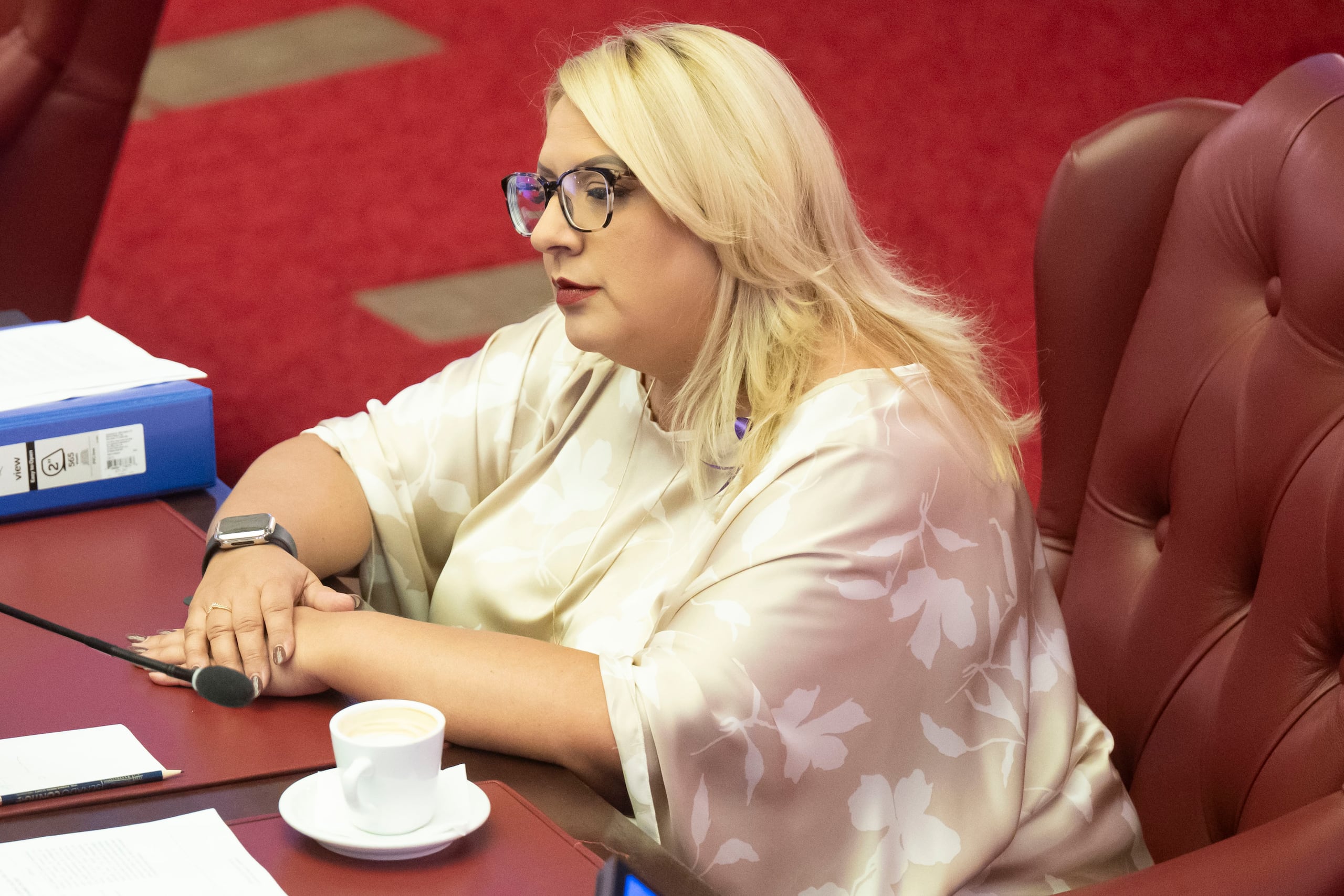 La senadora, Roxanna Soto Aguilú.