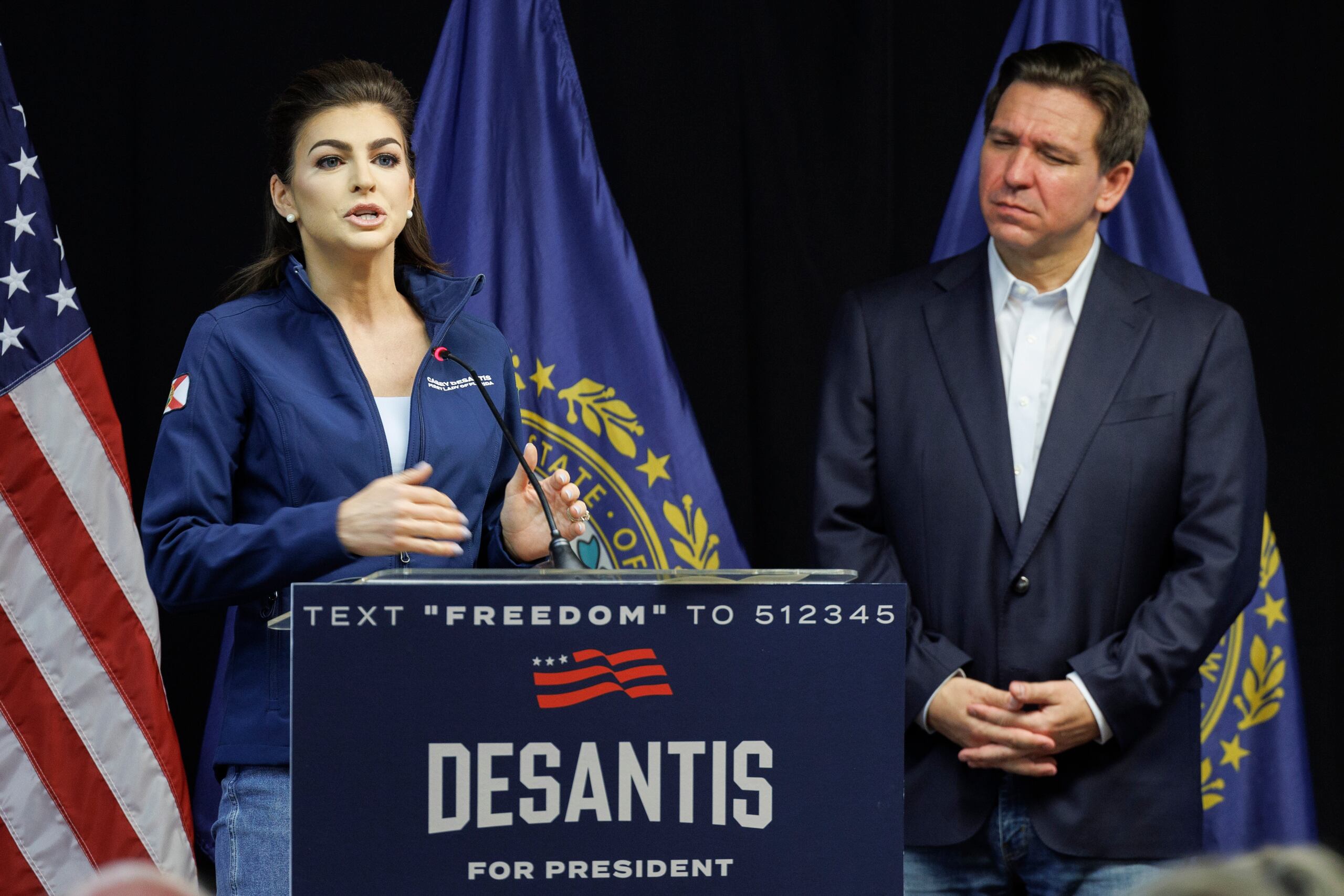 Fotografía de archivo de Casey DeSantis, esposa del gobernador de Florida, Ron DeSantis.