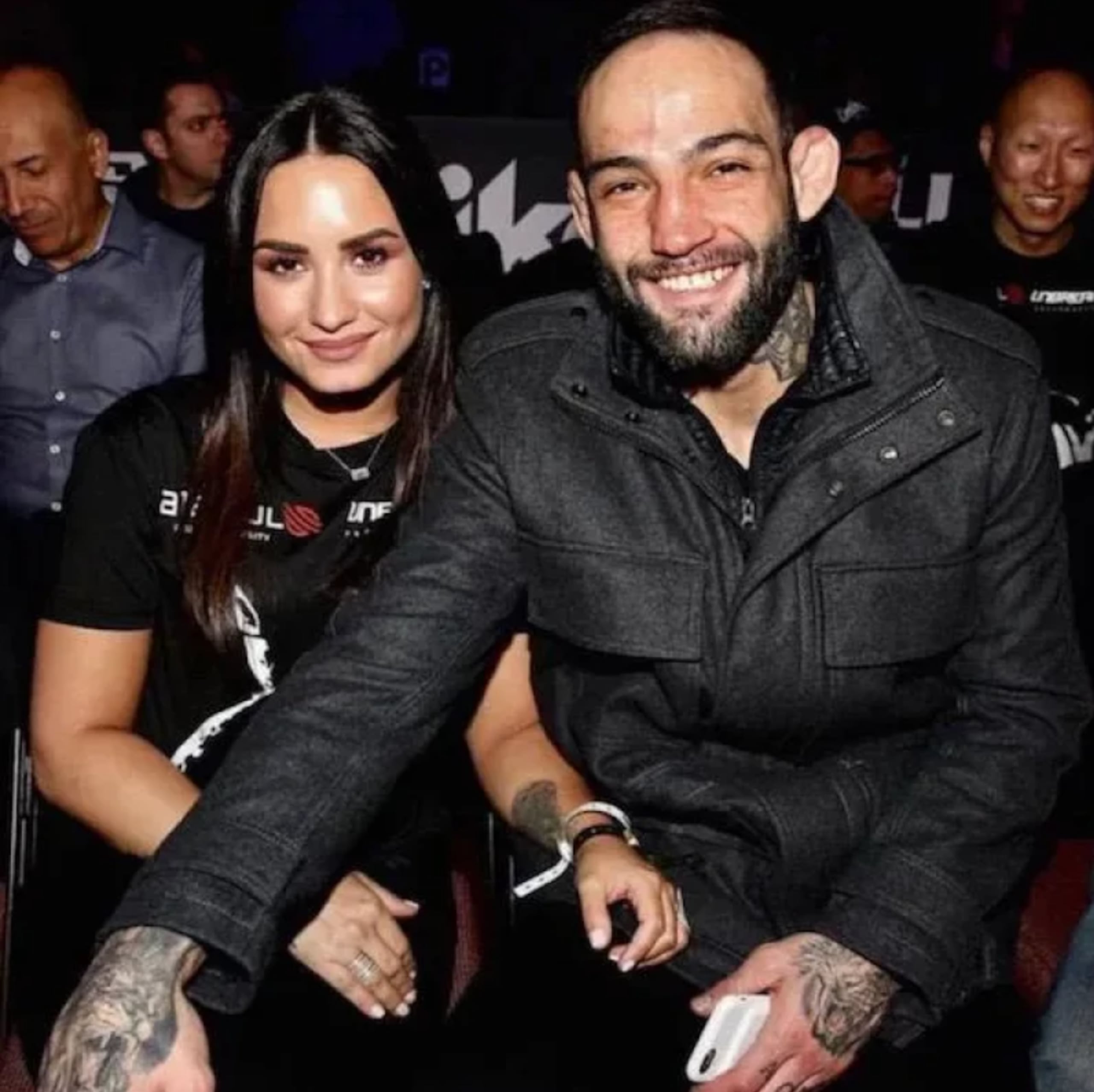 Demi Lovato y Guilherme Gomes Vasconcelos.