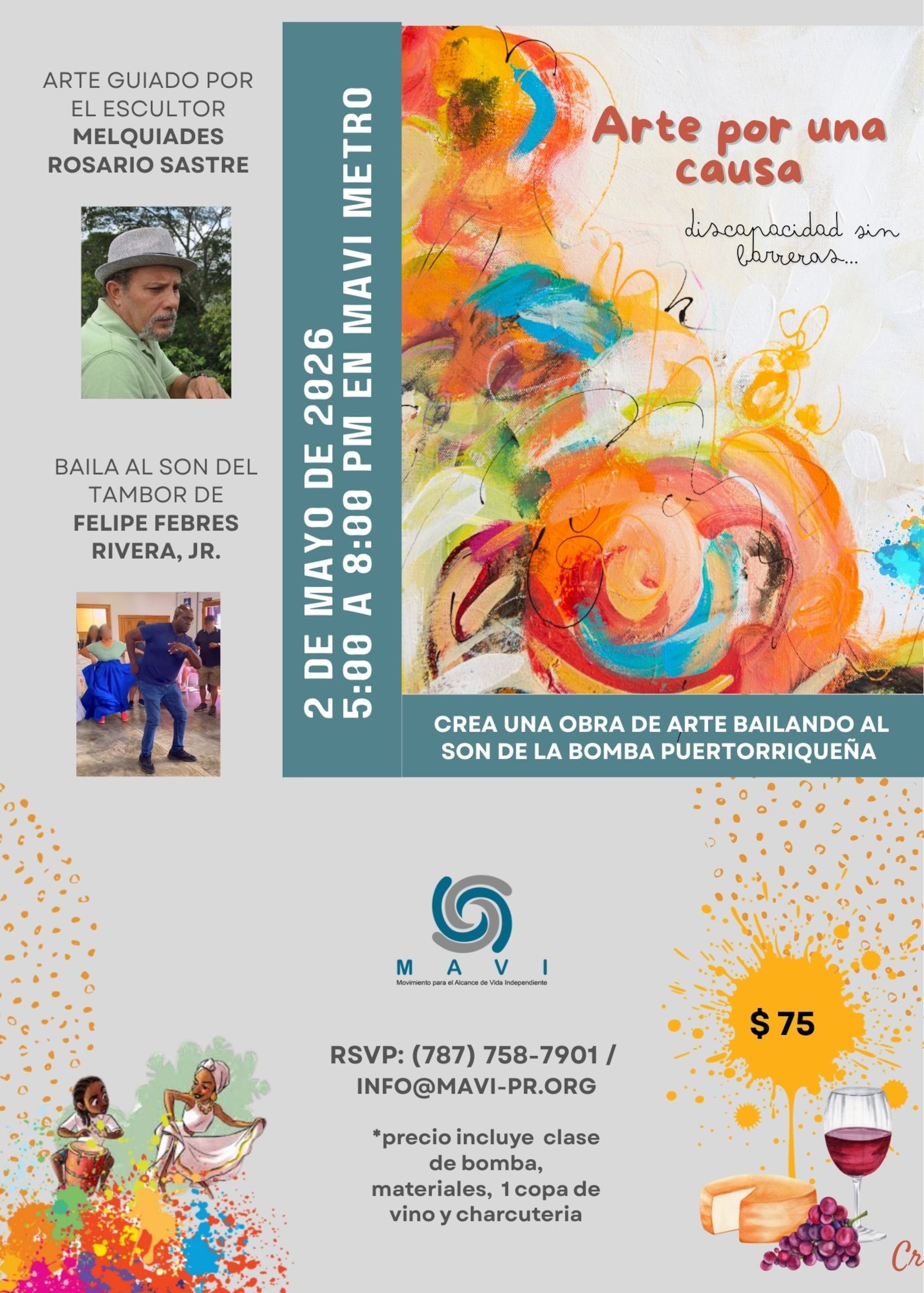 La iniciativa combinará el arte y la cultura puertorriqueña mediante la creación de una obra en vivo.