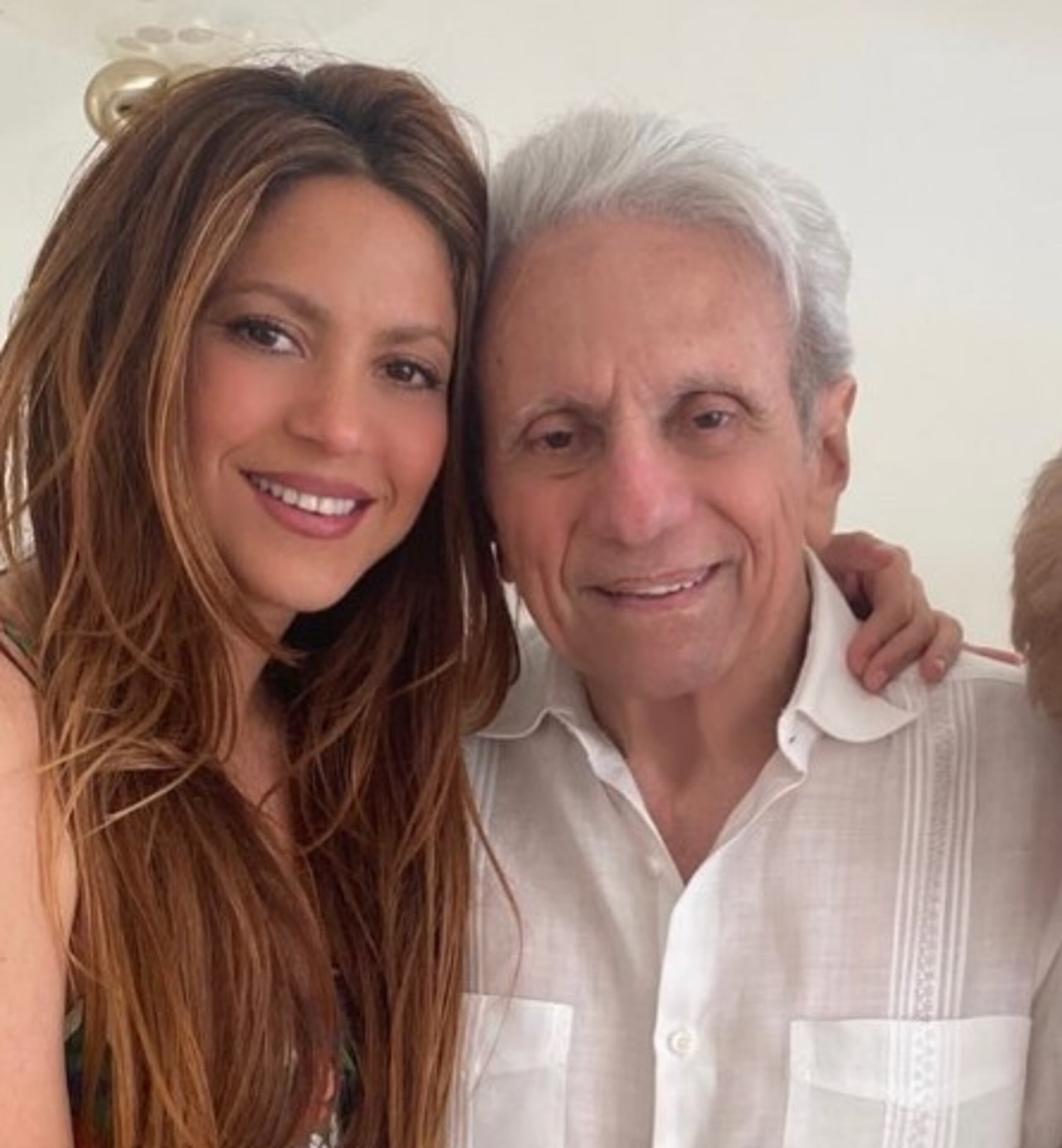 Shakira junto a su padre, William Mebarak Chadid.
