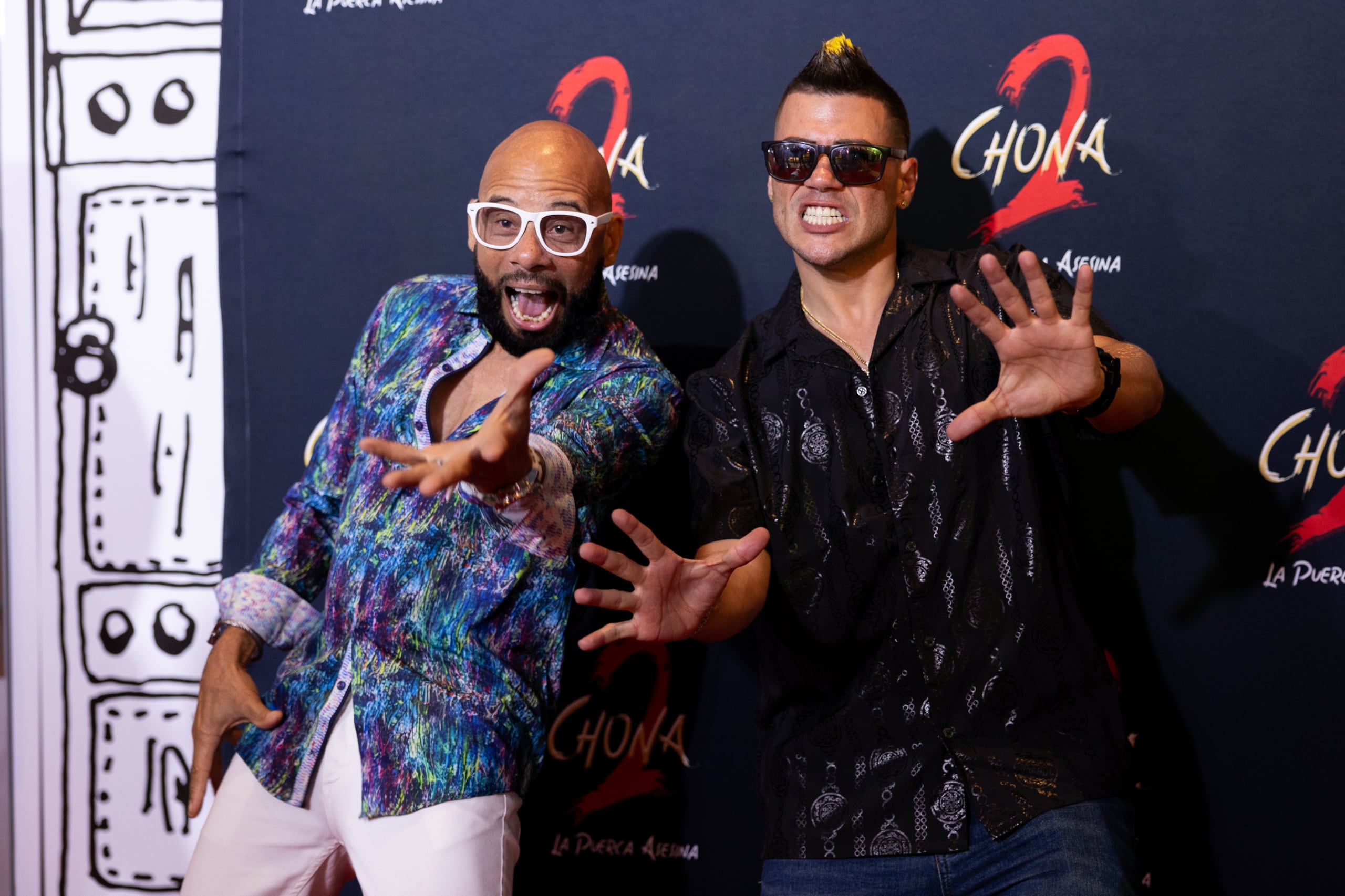 Oscarito y Jovani Vázquez fueron dos que no quisieron perderse el estreno de la película de Sunshine.