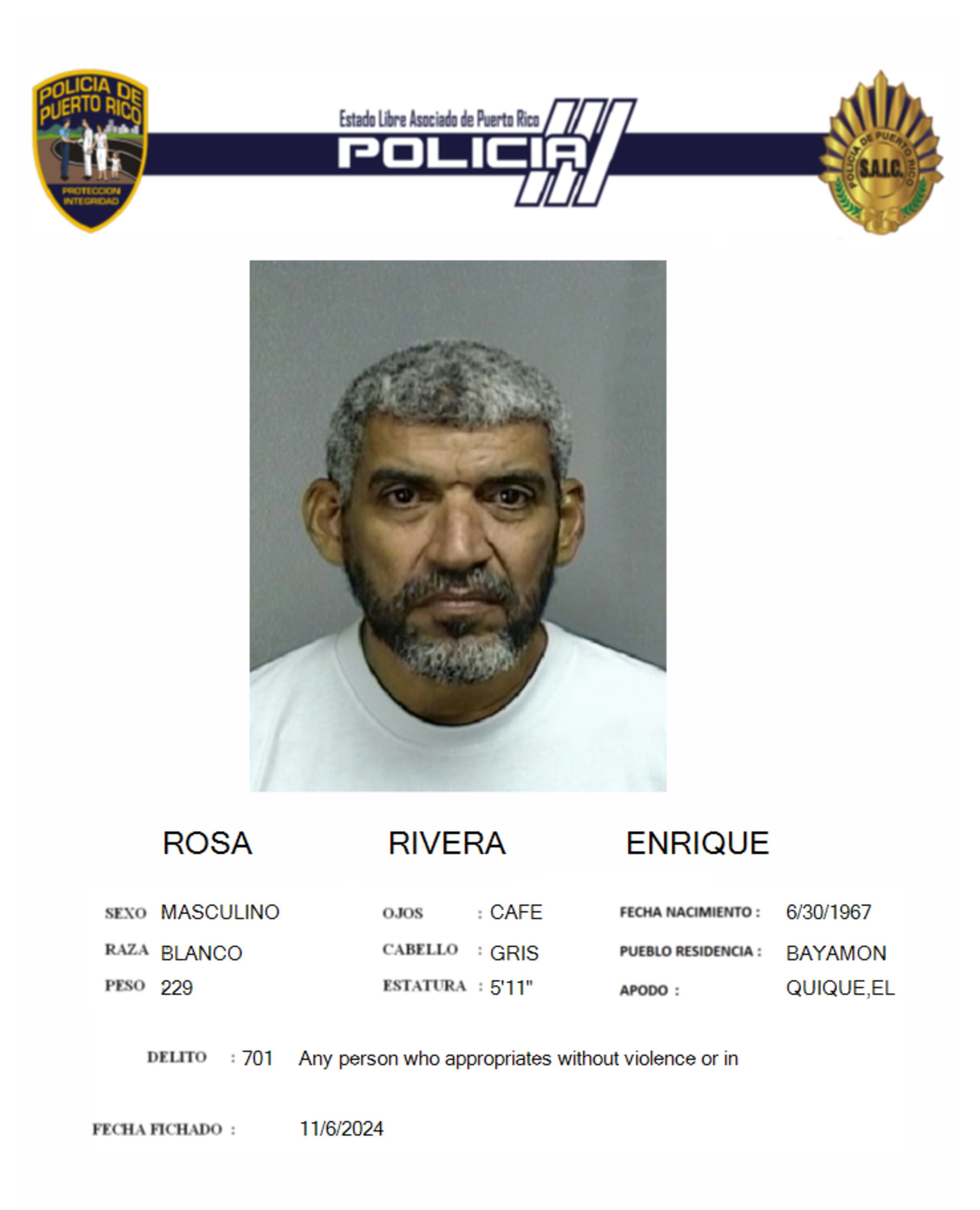 Enrique Rosa Rivera.