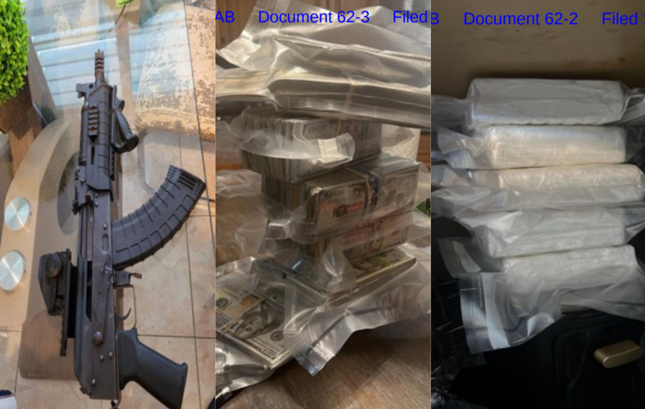 Los imputados enfrentan una alegación de confiscación de narcóticos por $11 millones.