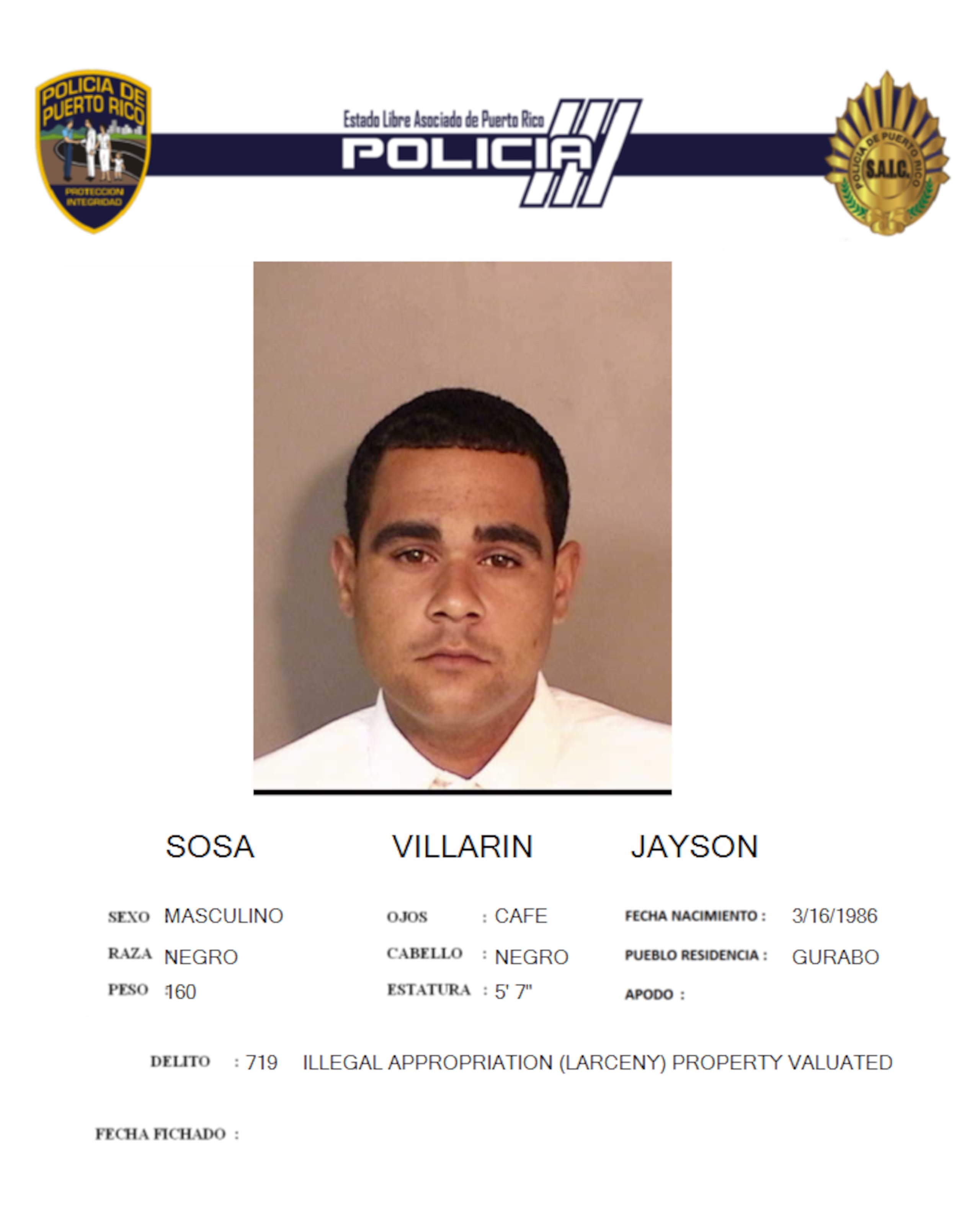 Jayson Sosa Villarín, asesinado el 24 de abril, en Santurce.