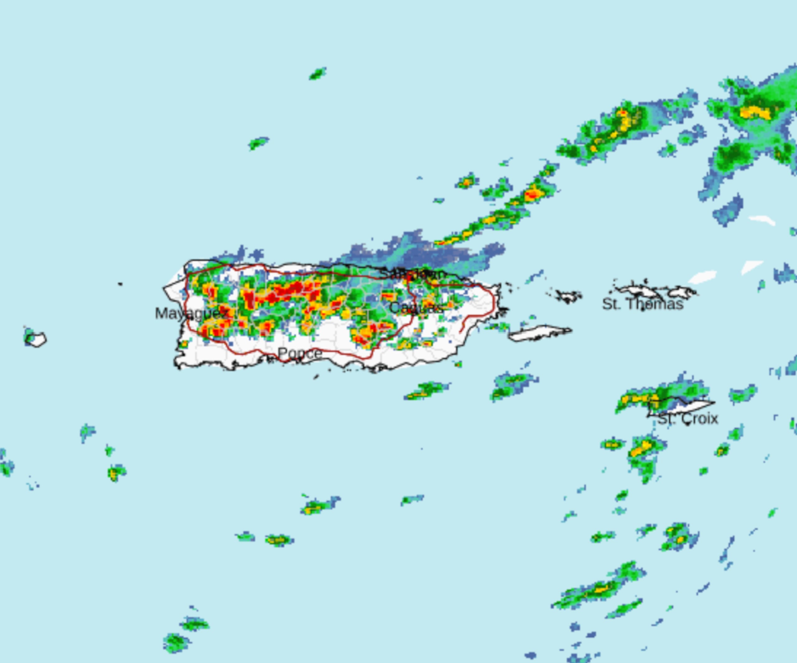 Las lluvias son producto de una vaguada y la humedad en la zona.