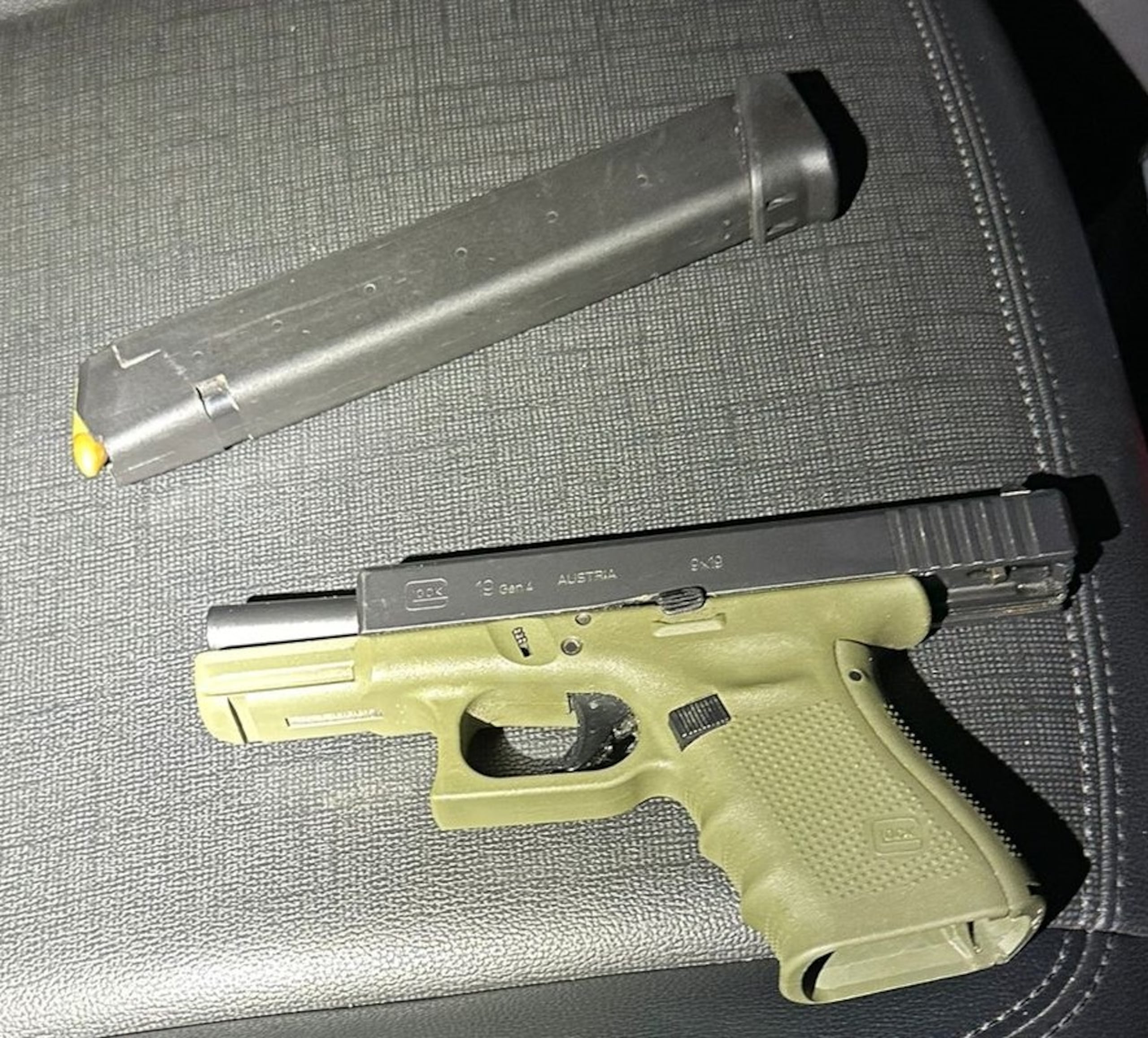 Arma ocupara durante el operativo realizado esta mañana.