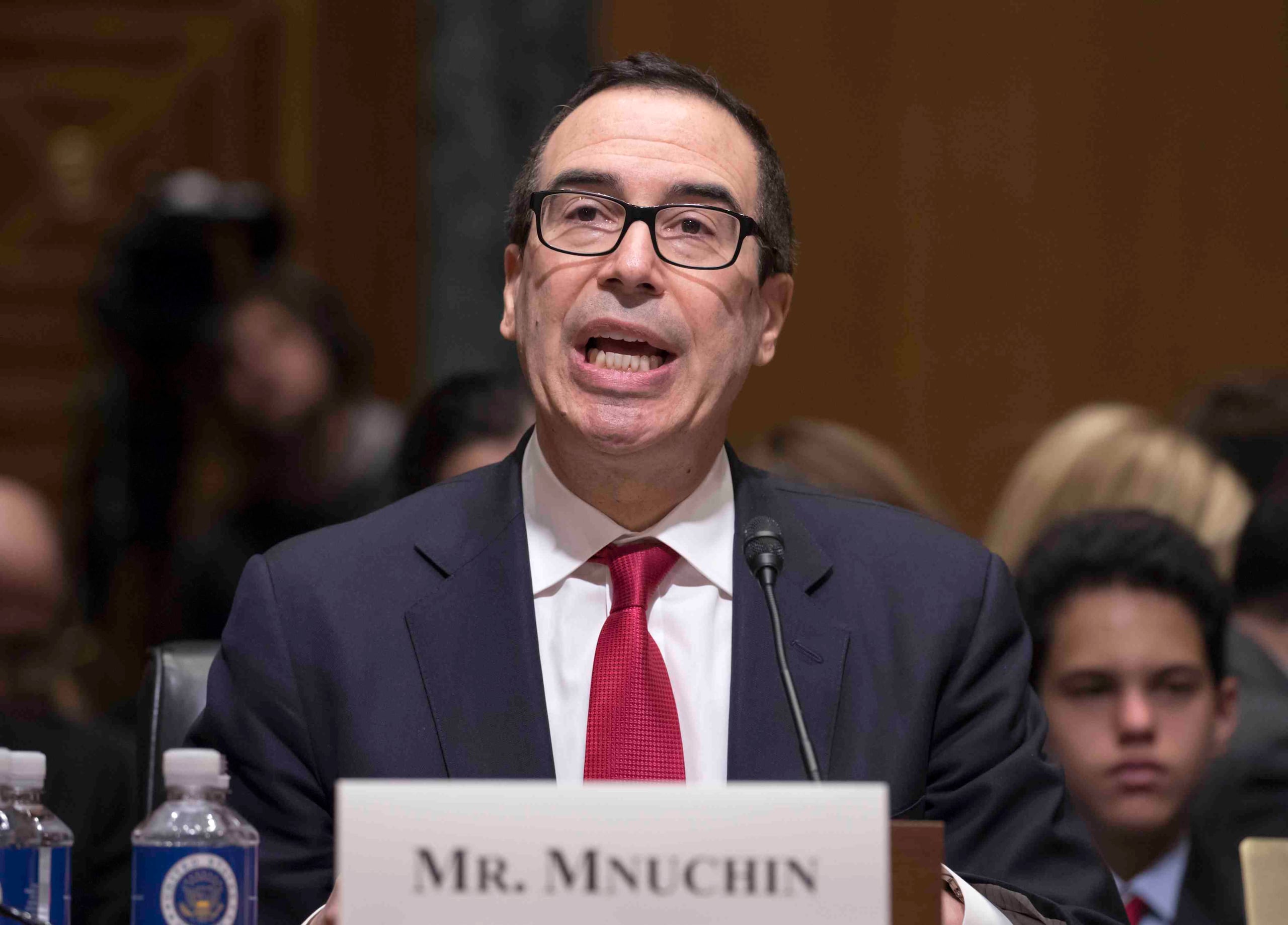 El secretario del Tesoro, Steven Mnuchin. (AP)