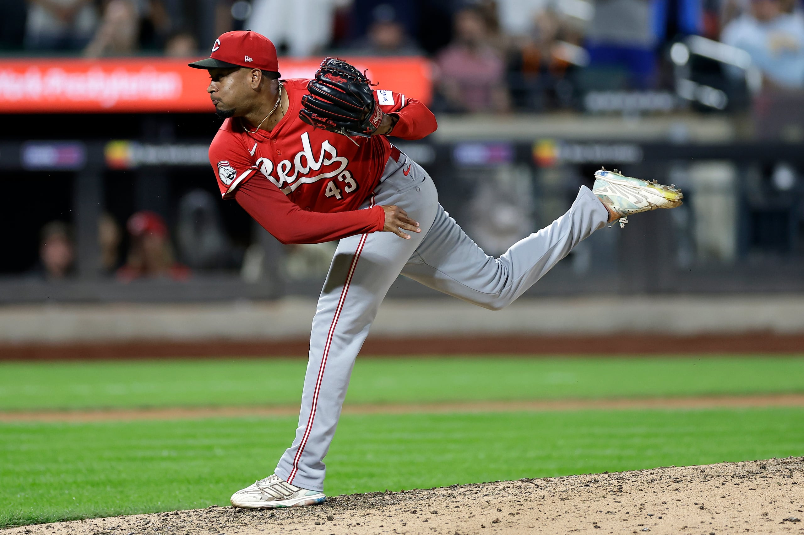 Alexis Diaz, de los Reds, en el duelo contra los Mets.