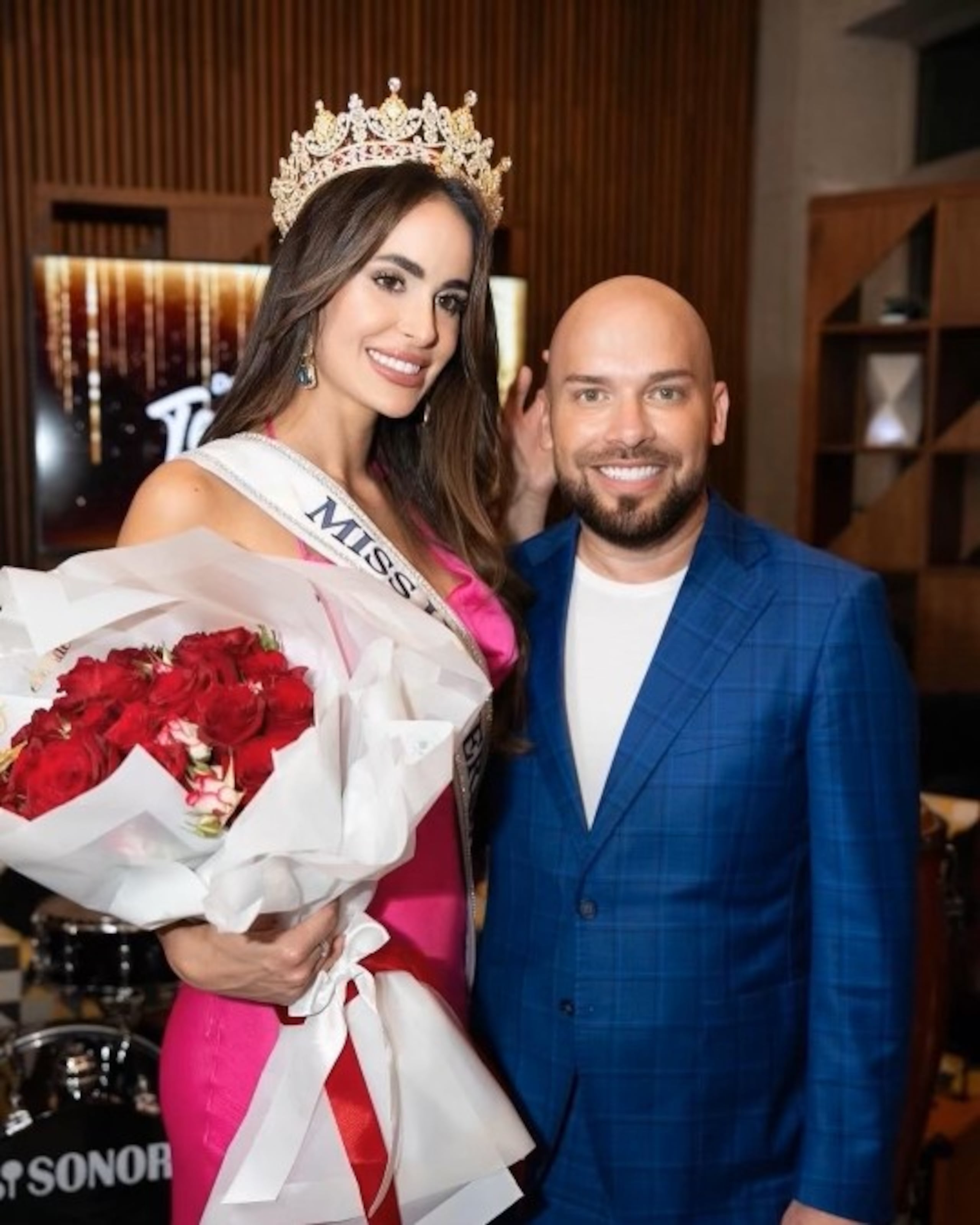 Marianela Ancheta junto a Maykel Pérez.
