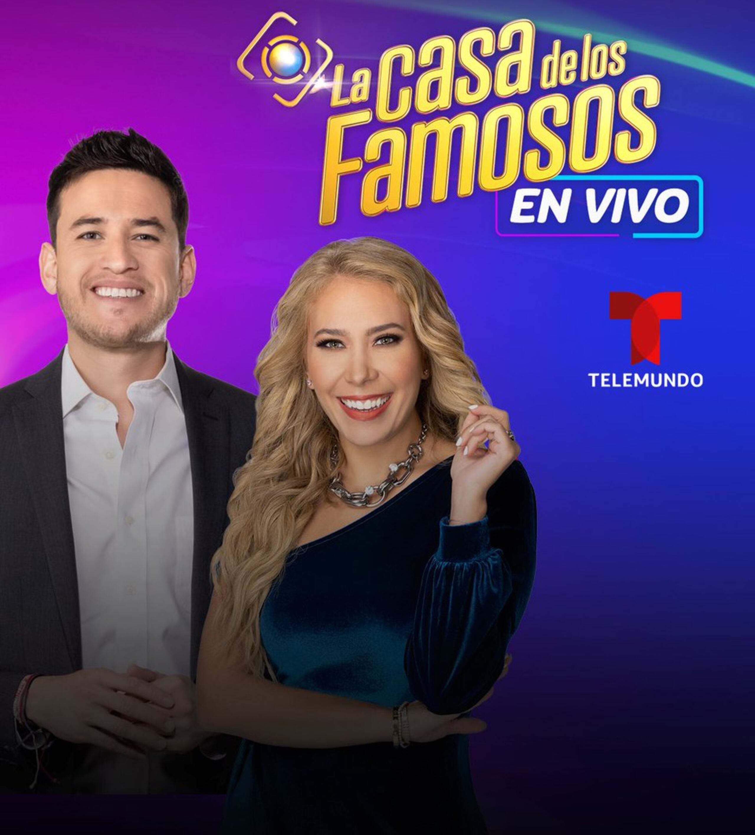 Los presentadores de "La casa de los famosos".