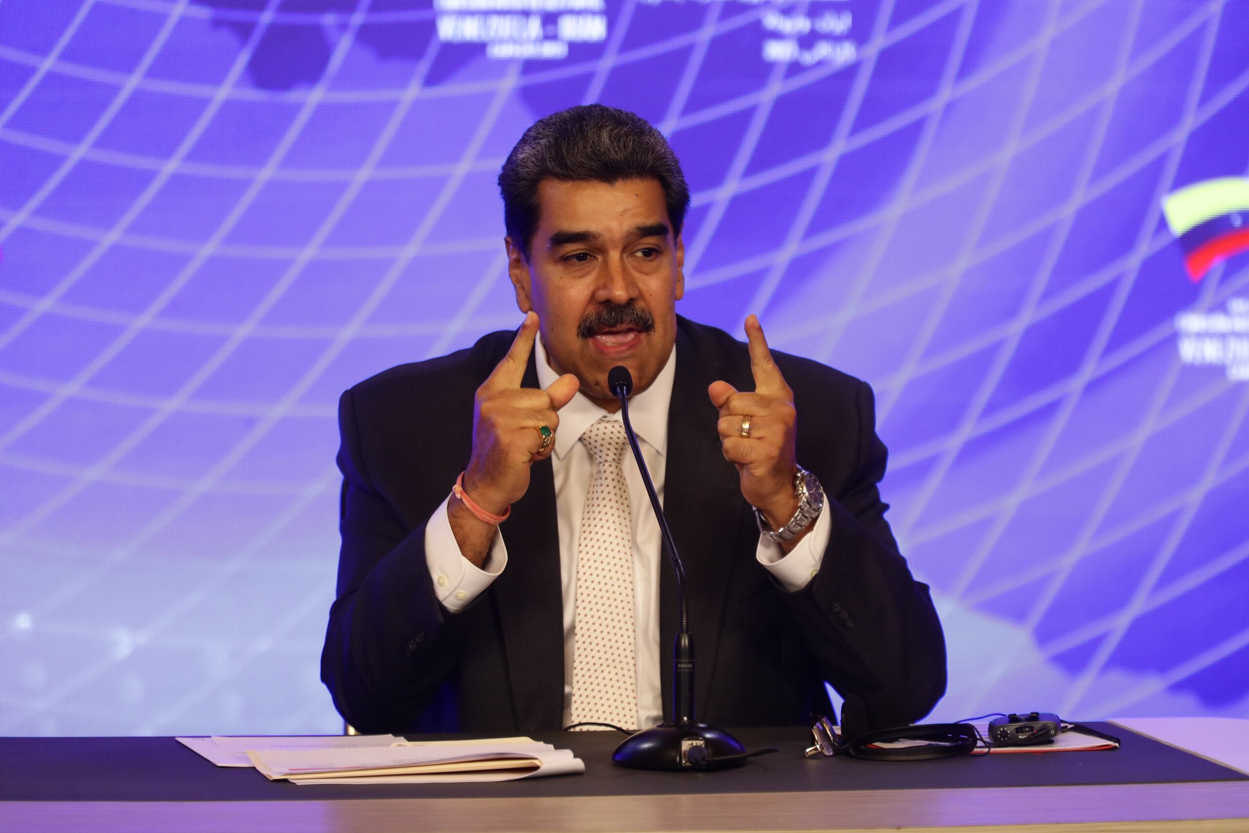 Fotografía de archivo del presidente de Venezuela, Nicolás Maduro. EFE/ Rayner Peña